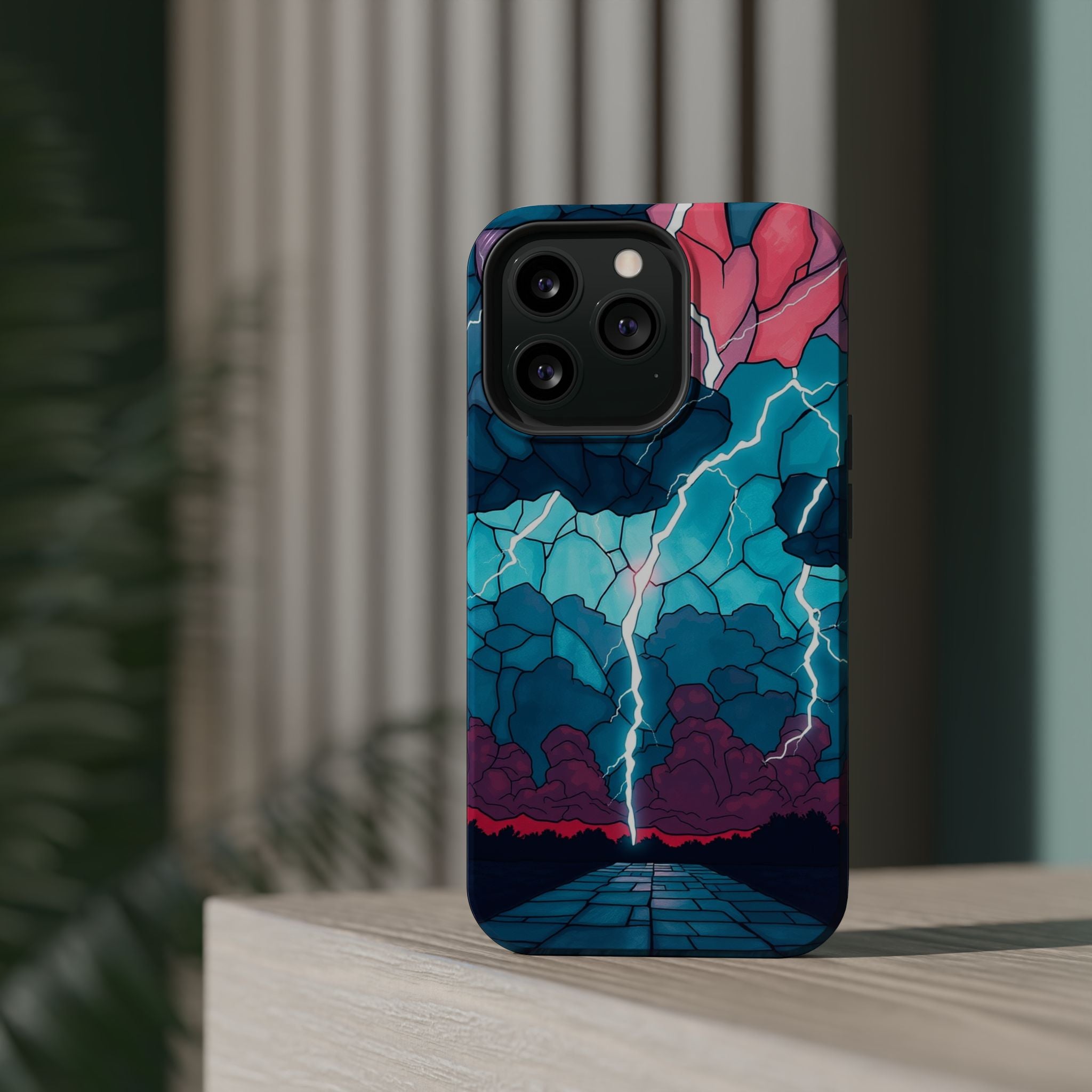 iPhone Earthy Thunderstorm Sky Design Slim Everyday Designer Case · iPhone Case