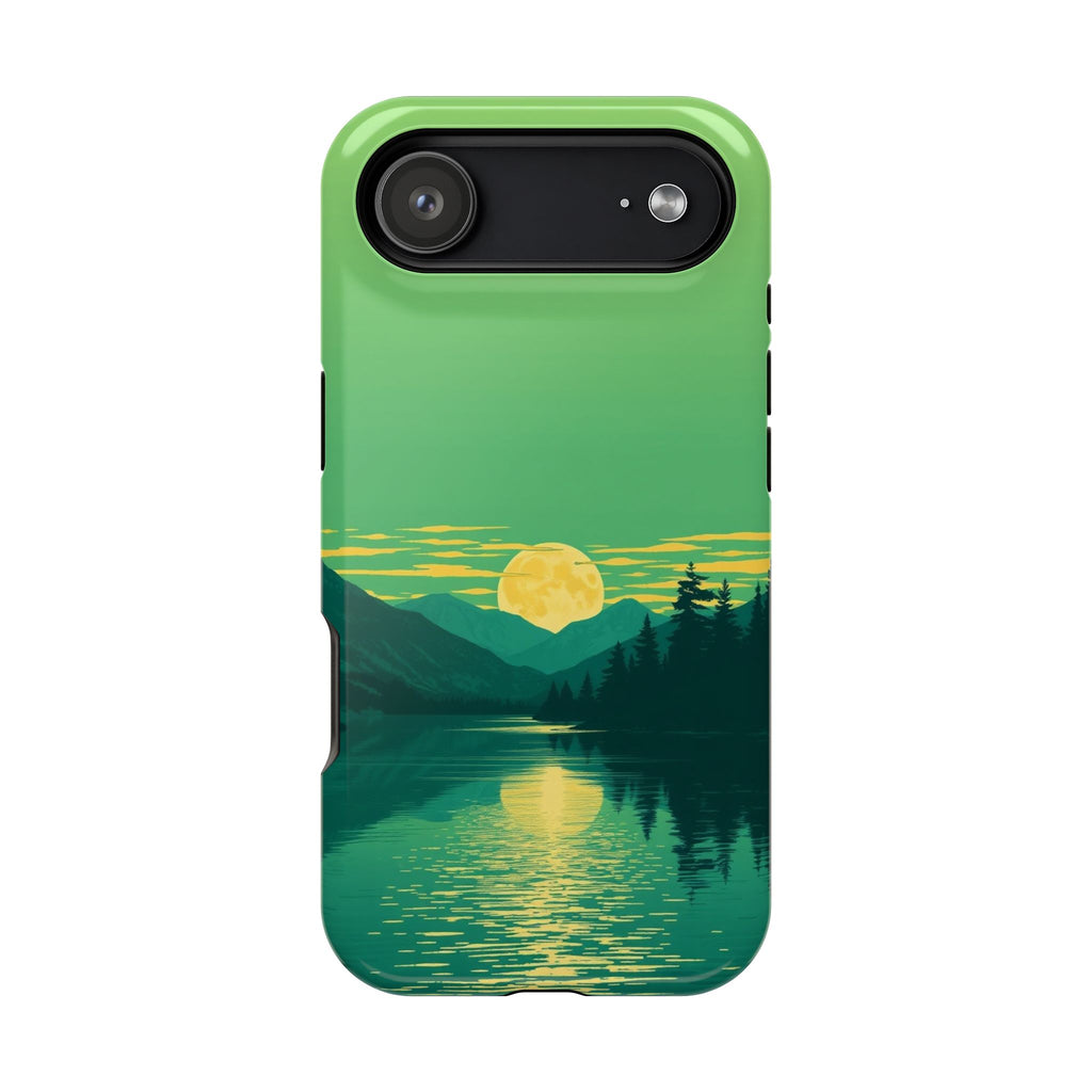 iPhone Lake at Twilight Risograph Print Slim Everyday iPhone Designer · iPhone C