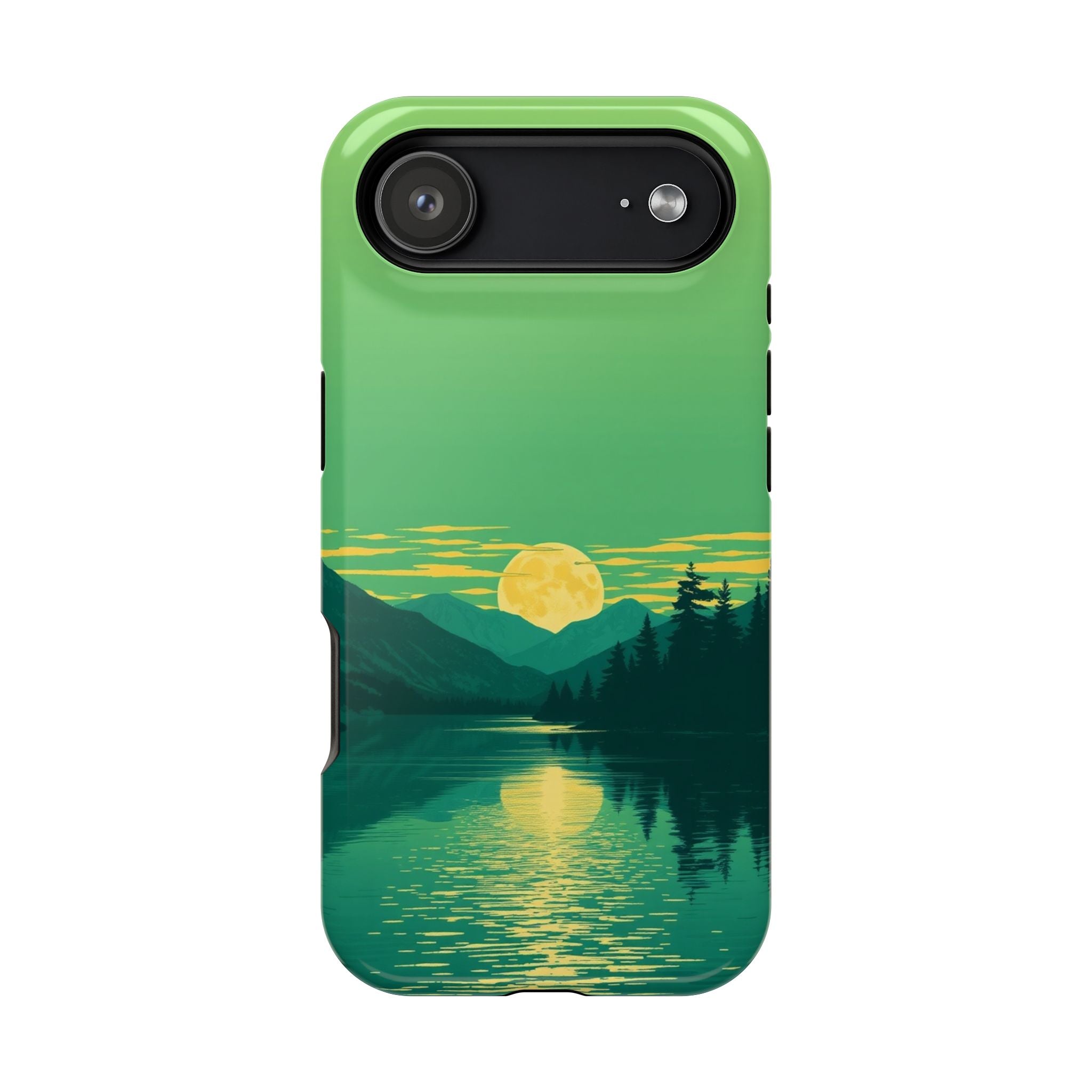iPhone Lake at Twilight Risograph Print Slim Everyday iPhone Designer · iPhone C