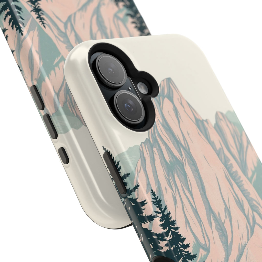 iPhone Serene Pine Ridge Design 15 Bold Modern Everyday Snap Case · iPhone Case