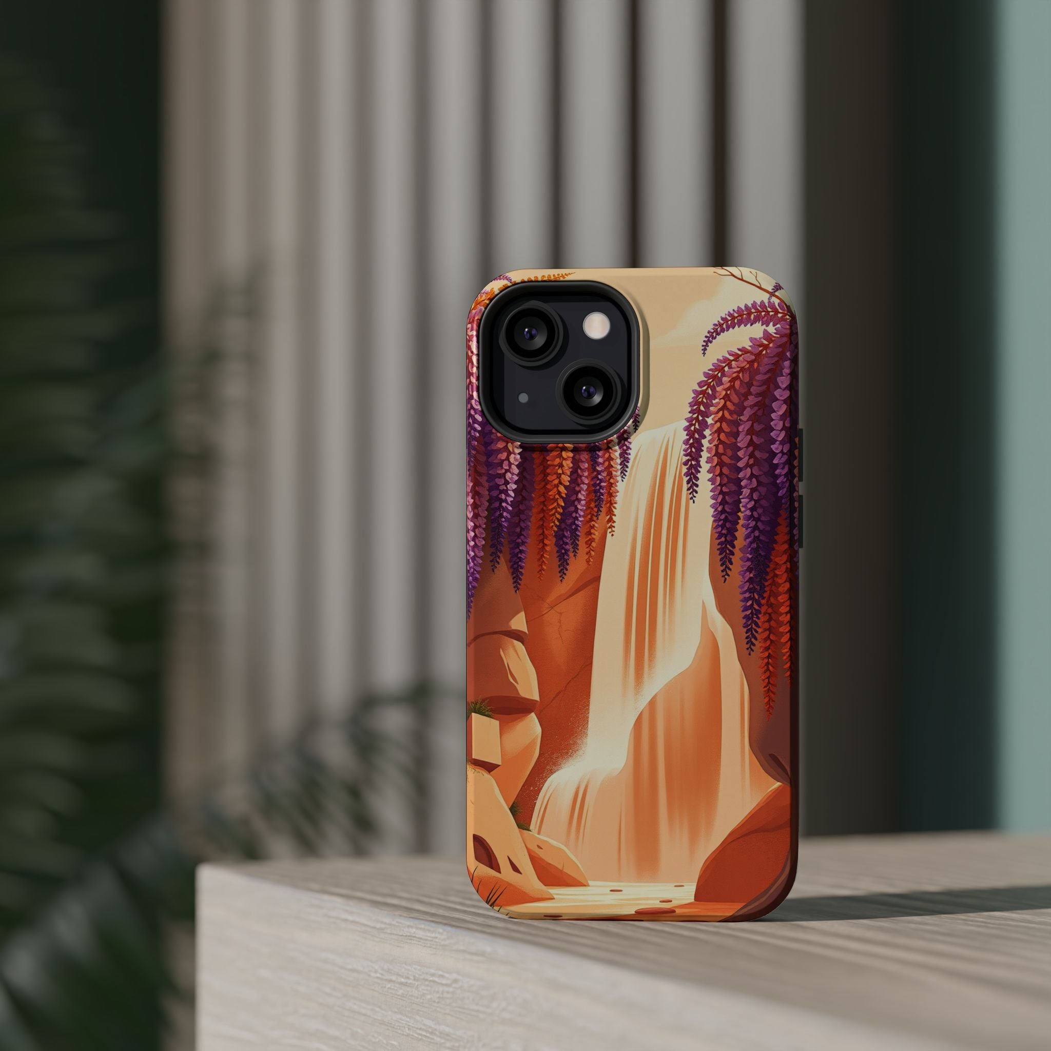 iPhone Wisteria Cascade Grunge Distressed Slim iPhone Everyday Designer · iPhone