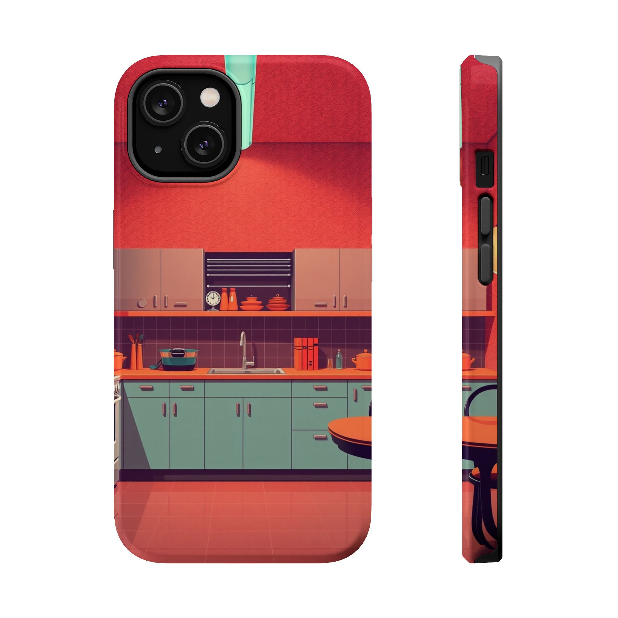 iPhone Earthy 1950s Kitchen Design Bold Modern Everyday Snap Case · iPhone Case