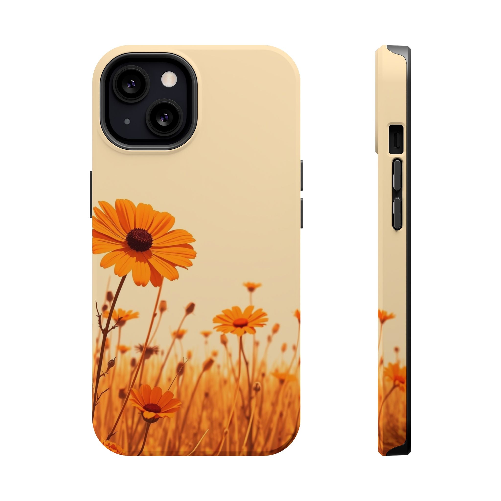 iPhone Wildflower Field Minimalist Line Art Slim Everyday Designer Case · iPhone