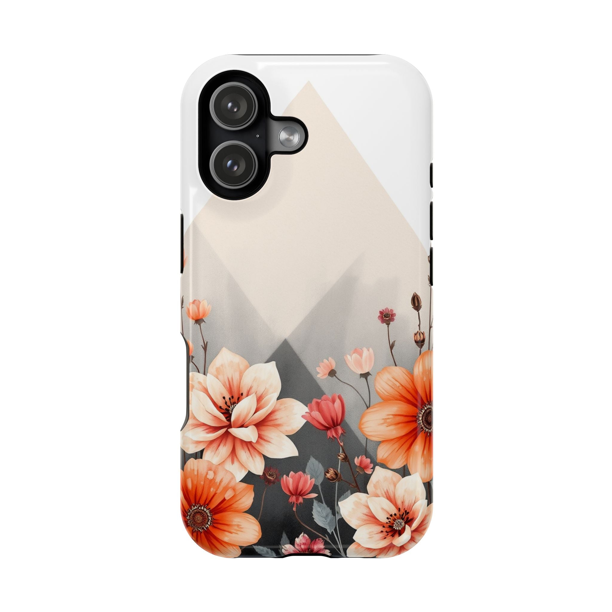 iPhone Floral Geometric Vibrant Design Slim Snap Case · iPhone Case