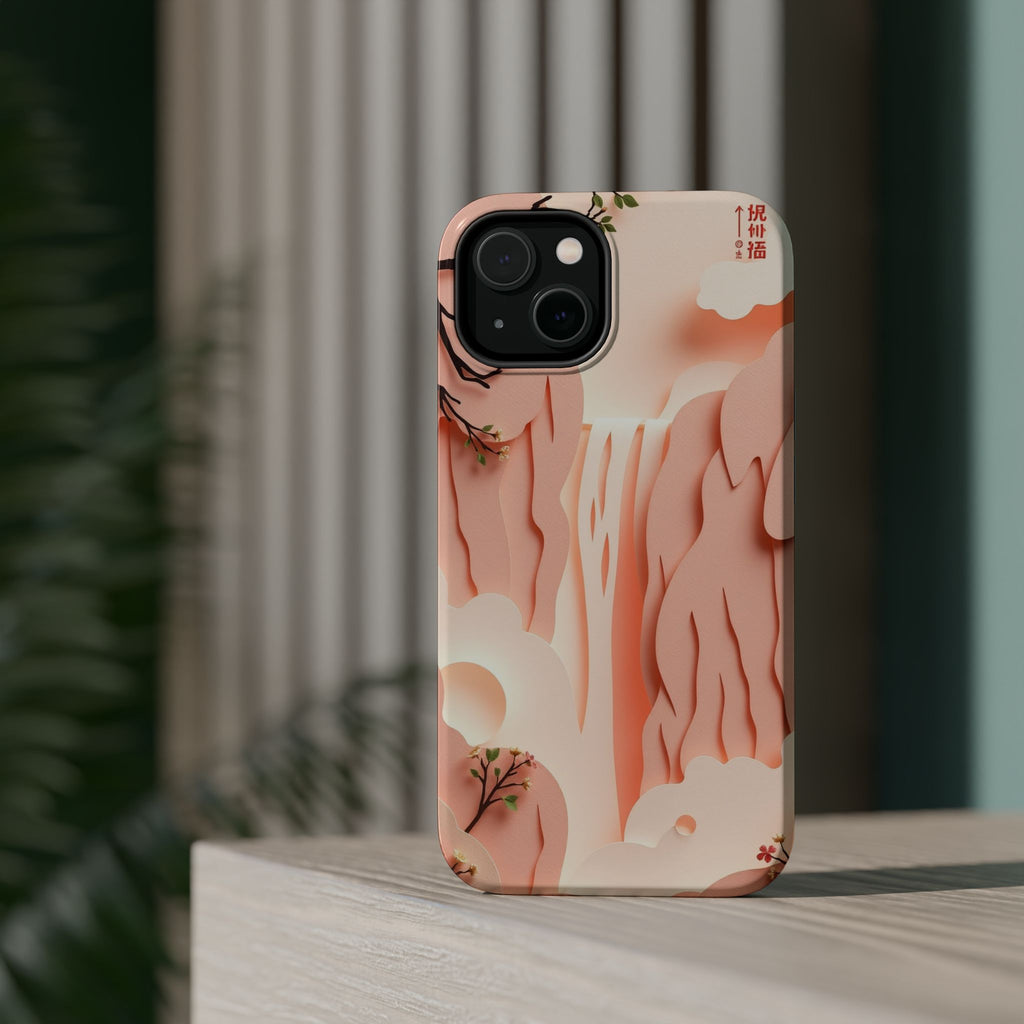 iPhone Waterfall Mist Electric Art Bold Modern Everyday Snap Case · iPhone Case