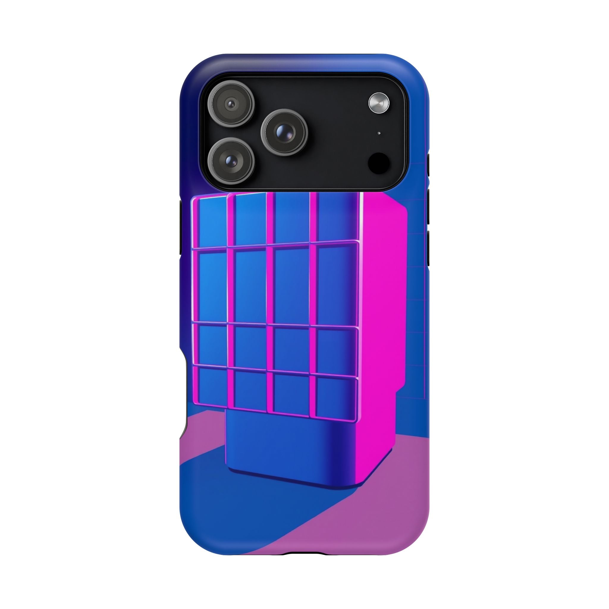 iPhone Earthy 80s Grid Synthwave Design Slim Everyday Designer Case · iPhone Cas