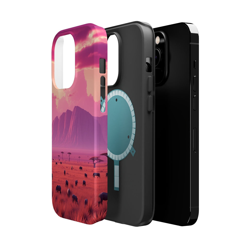 iPhone Cyan And Magenta Savanna Horizon Slim Everyday iPhone Designer · iPhone C