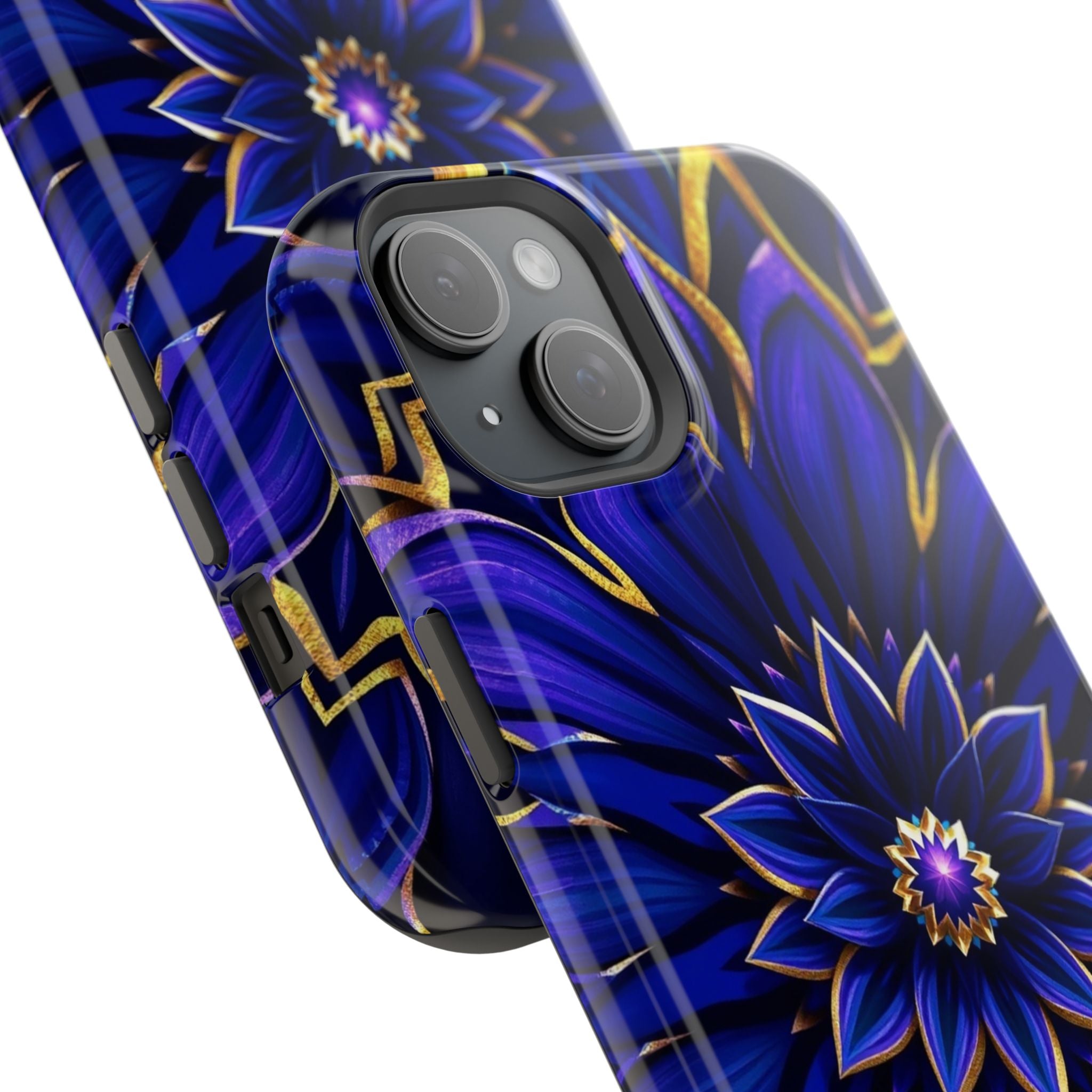iPhone Floral Mandala Electric Art 14 Slim Everyday Designer Case · iPhone Case