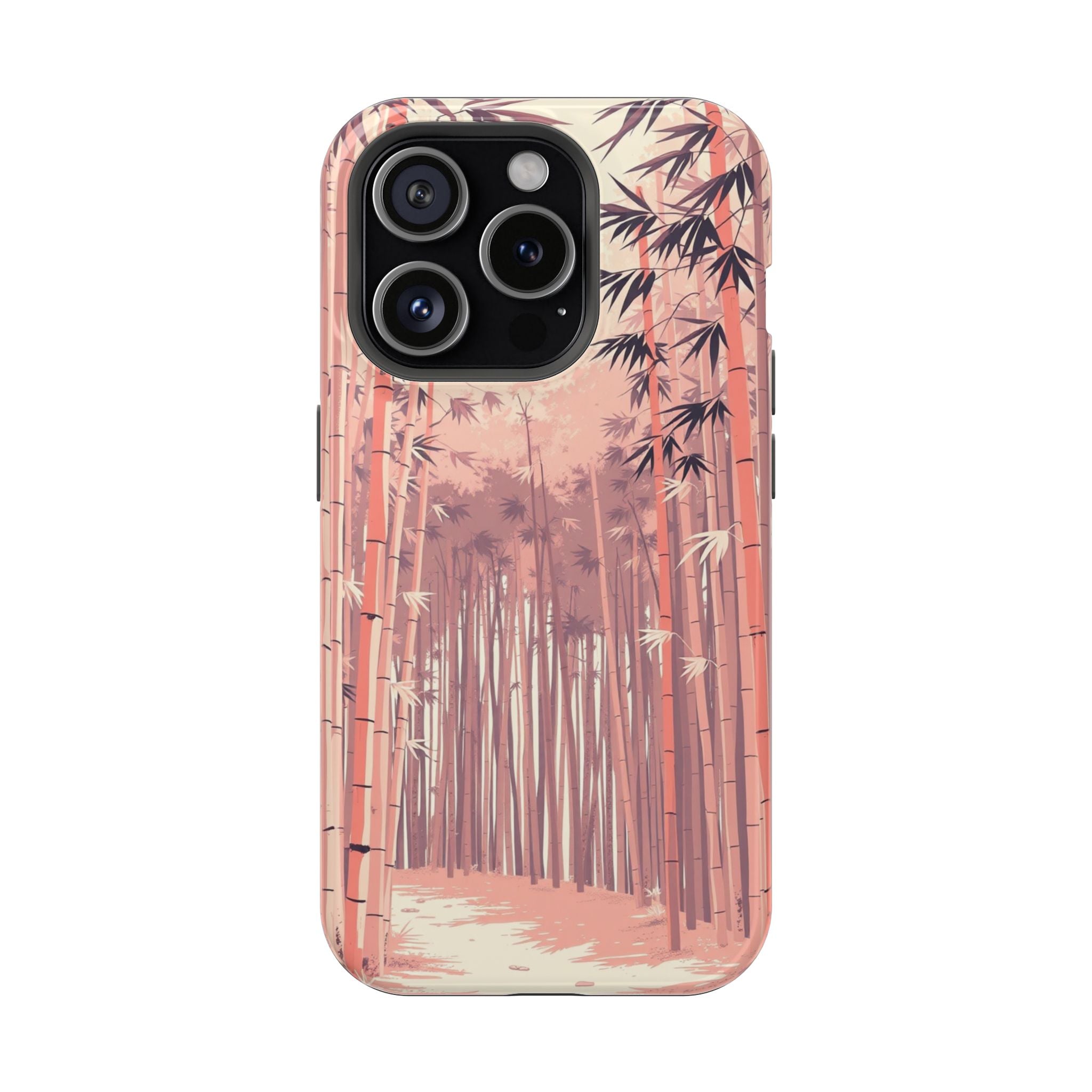 iPhone Rose Pink And Cream Bamboo Grove Slim Everyday iPhone 19 · iPhone Case