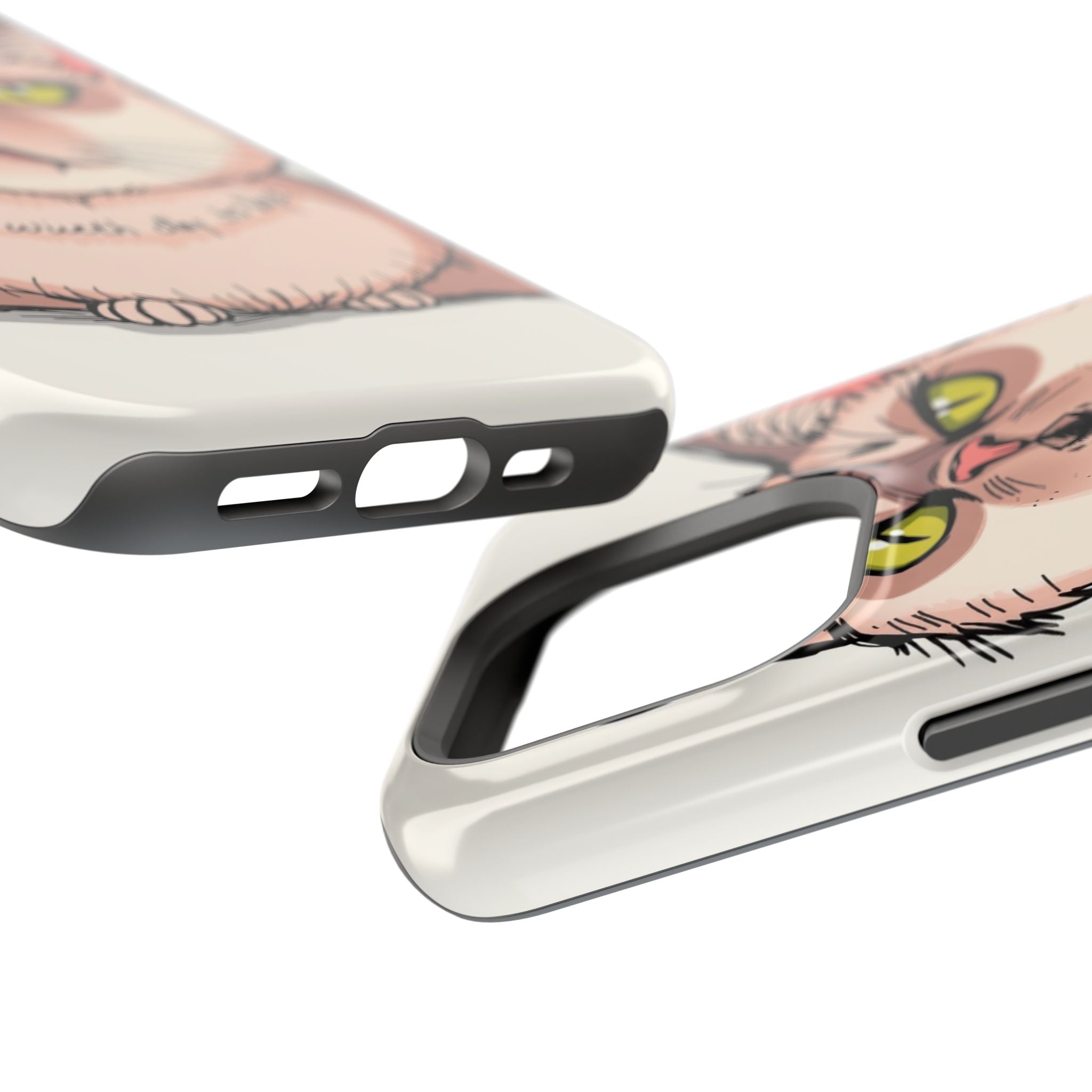 iPhone Sarcastic Cat Verdict Hand-Drawn Sketch Soft Finish Everyday Case · iPhon
