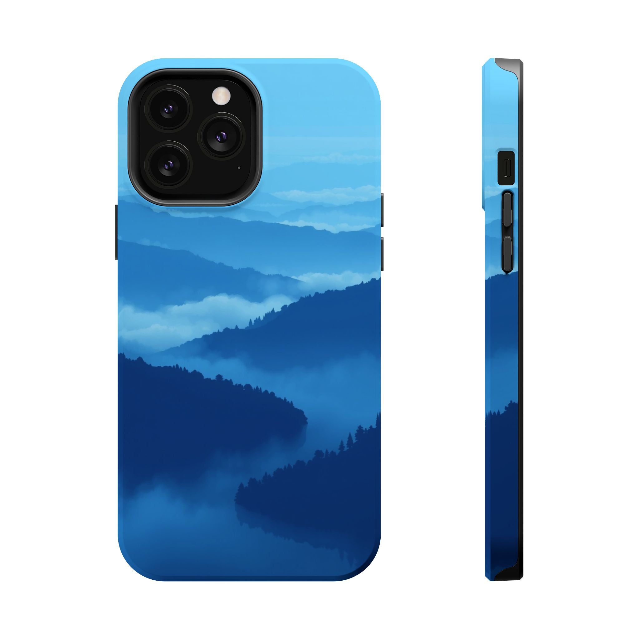 iPhone Fog Rolling Over Hills Pixel Art -Bit Slim iPhone Everyday · iPhone Case
