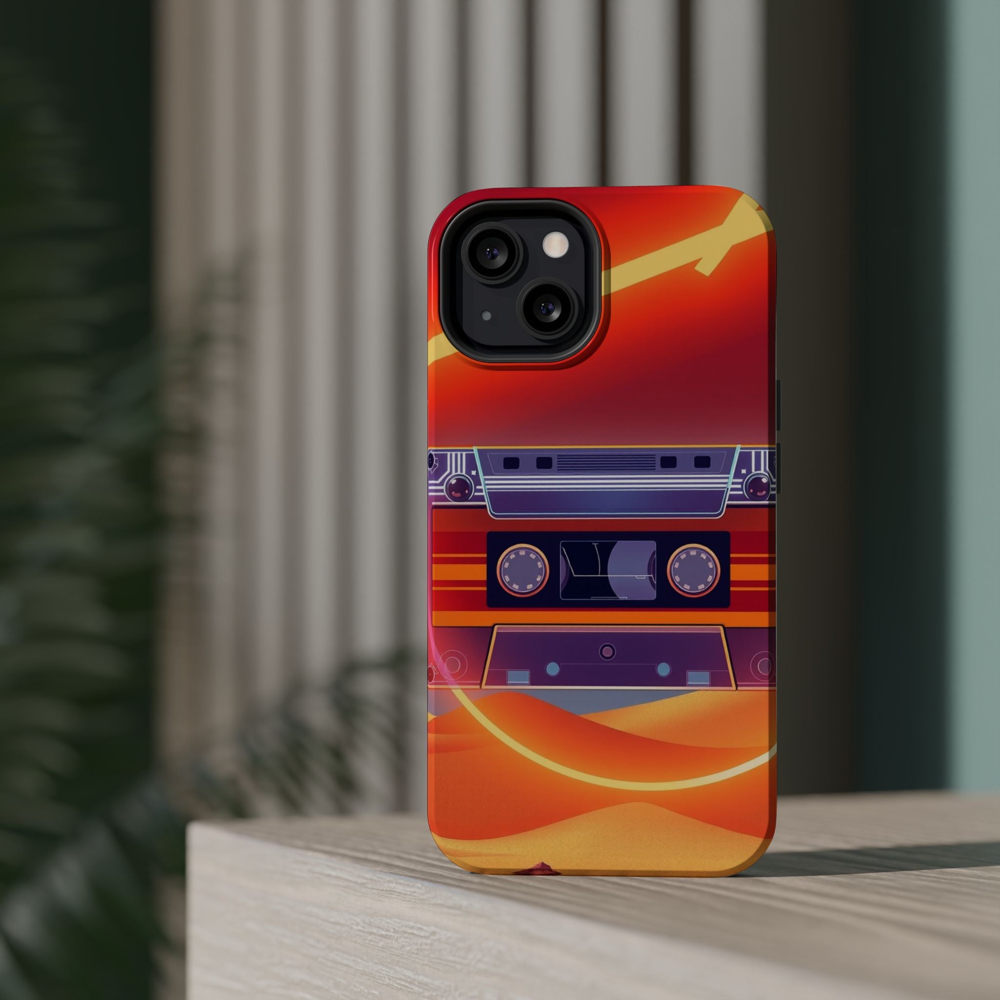 iPhone Cassette Tape Rewind Bold Art Slim Everyday Designer Case · iPhone Case
