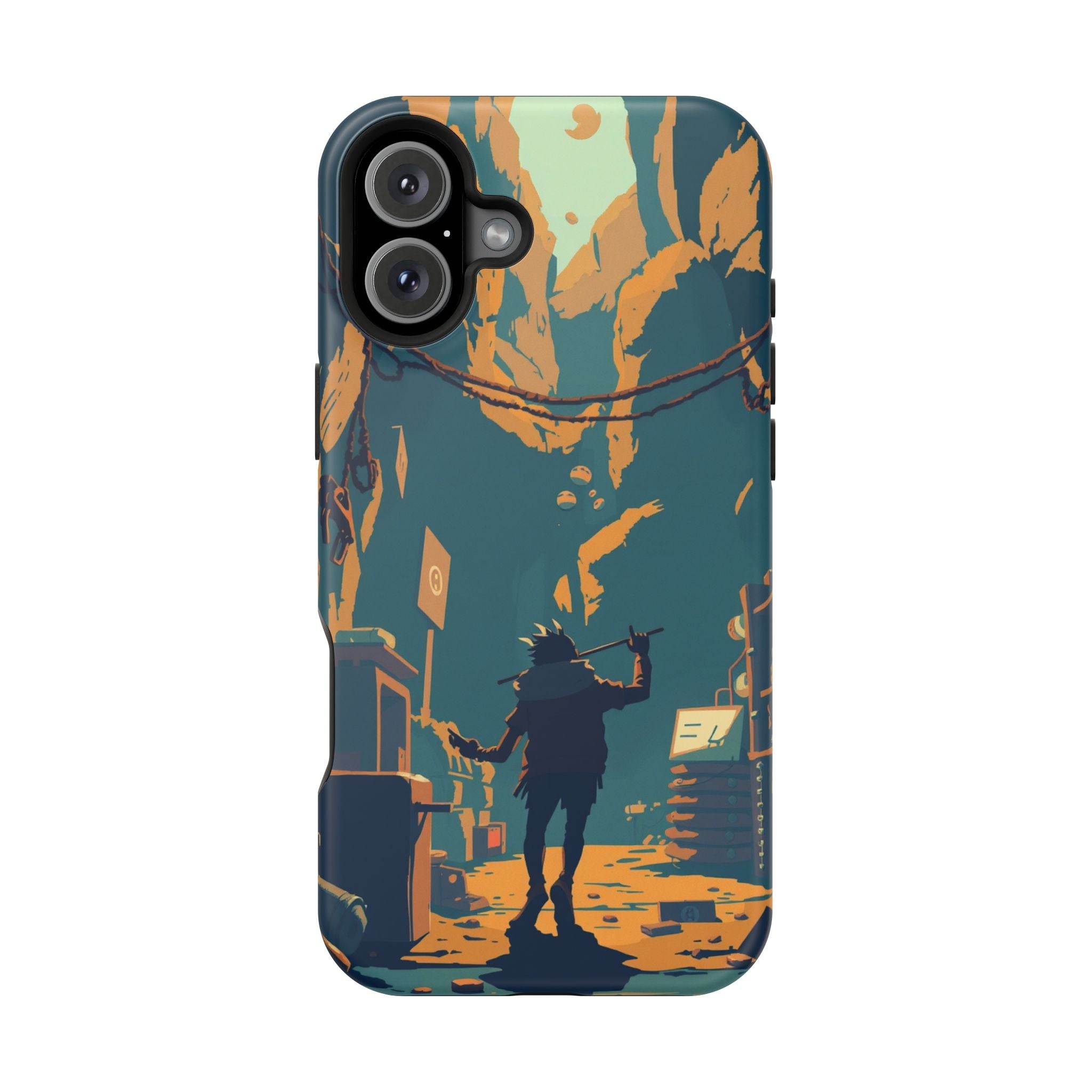 iPhone Mustard And Rust Unhinged in a Cute Way Soft Finish Everyday Case · iPhon