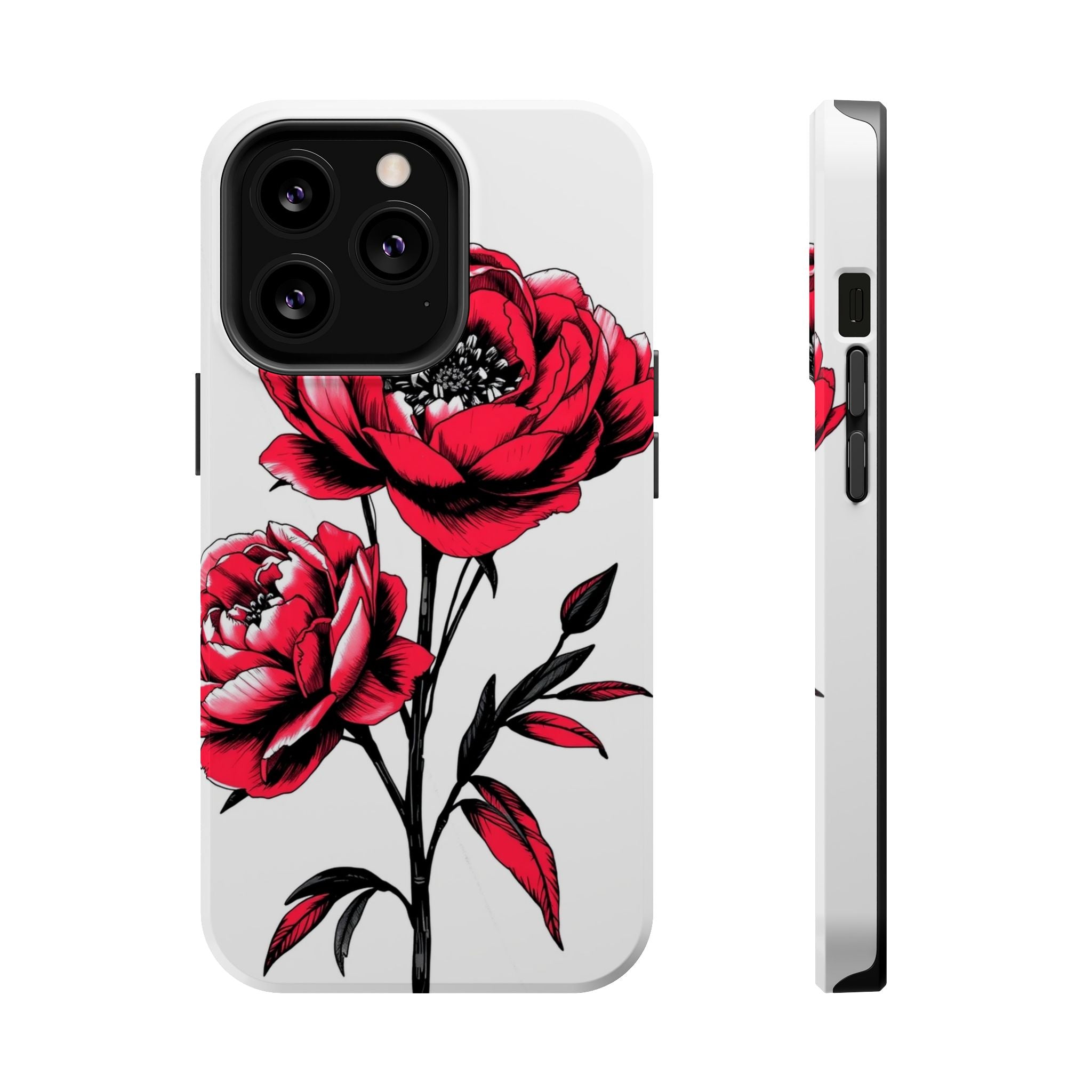 iPhone Vibrant Peony Bouquet Design Slim Everyday Designer Case · iPhone Case