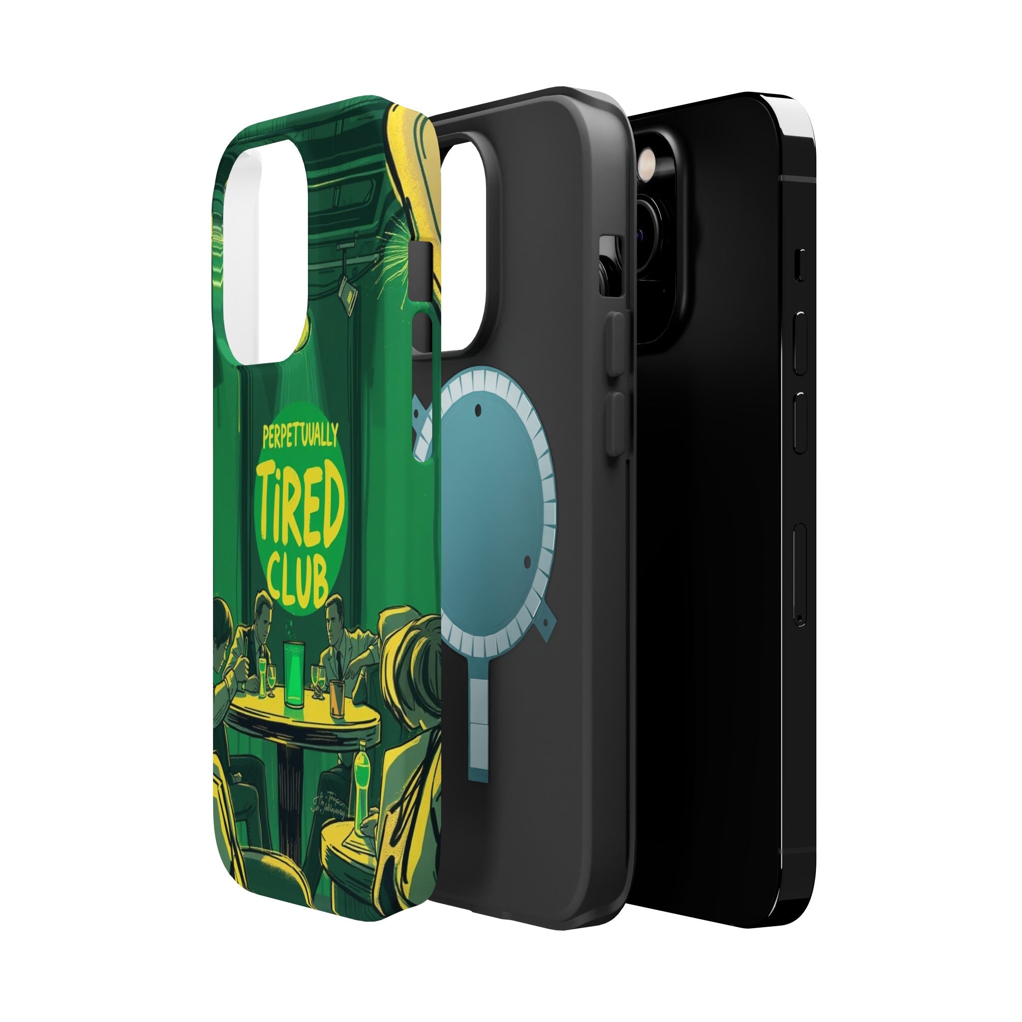 iPhone Radiant Perpetually Tired Club Design Slim Everyday Designer Case · iPhon