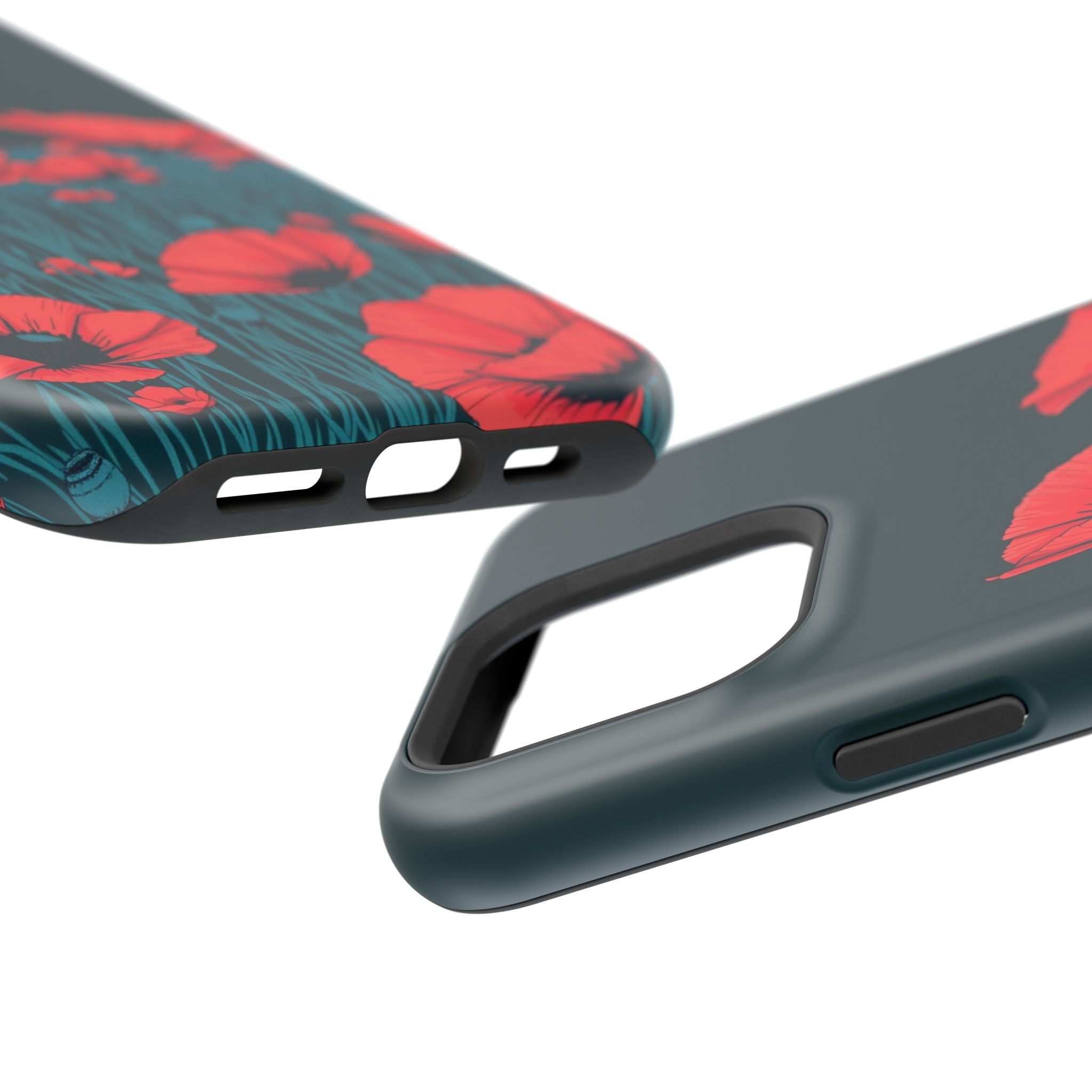 iPhone Poppy Field Dark Gothic Ink Clean Minimal Snap Cas Slim Snap Case · iPhon