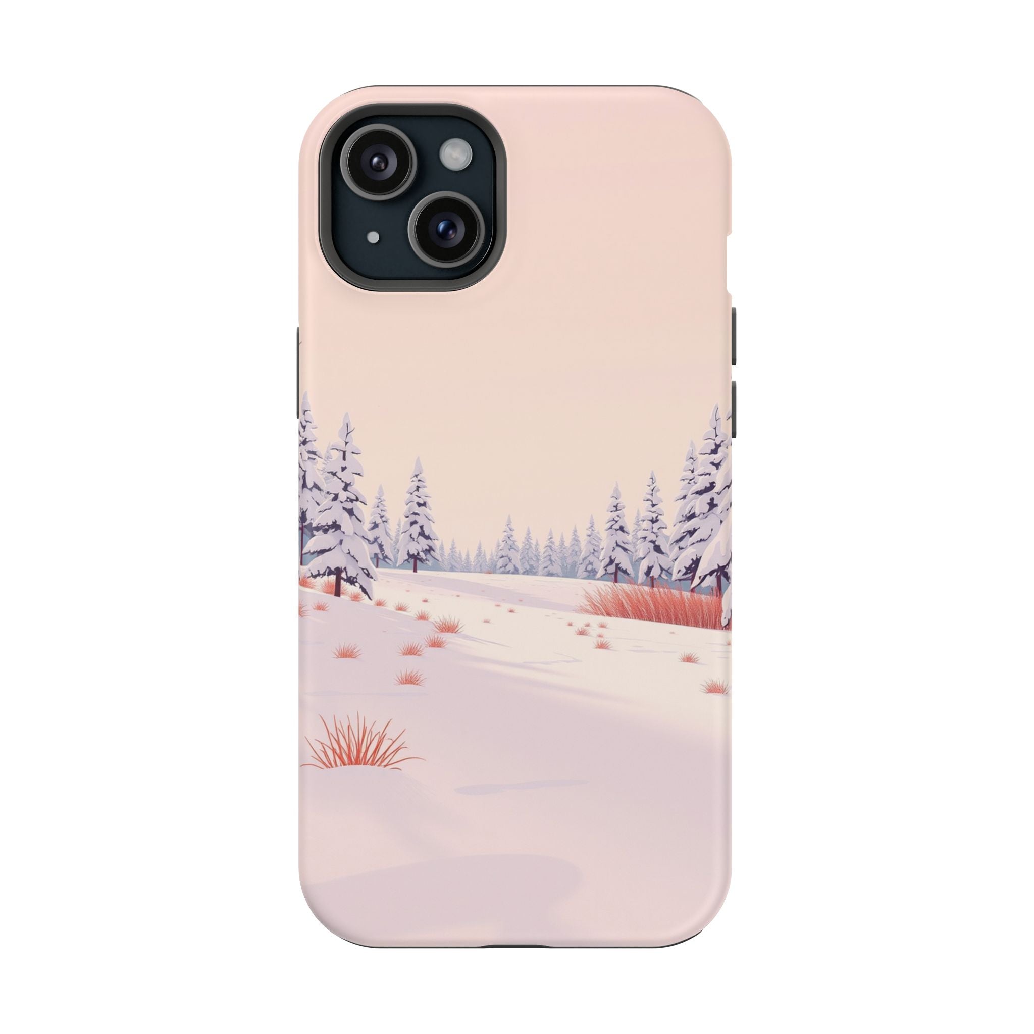 iPhone Snow Field Vintage Retro Poster Slim Everyday Designer Case · iPhone Case