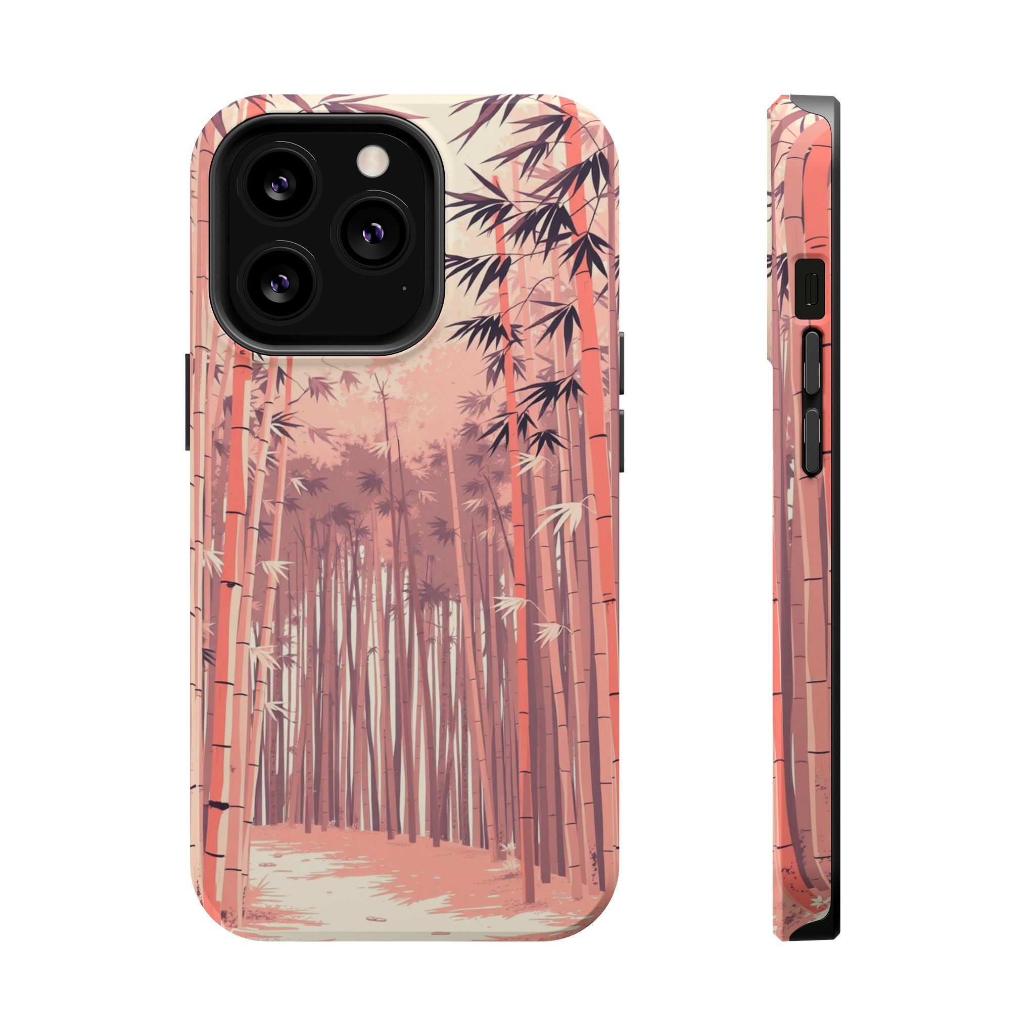 iPhone Rose Pink And Cream Bamboo Grove Slim Everyday iPhone 19 · iPhone Case