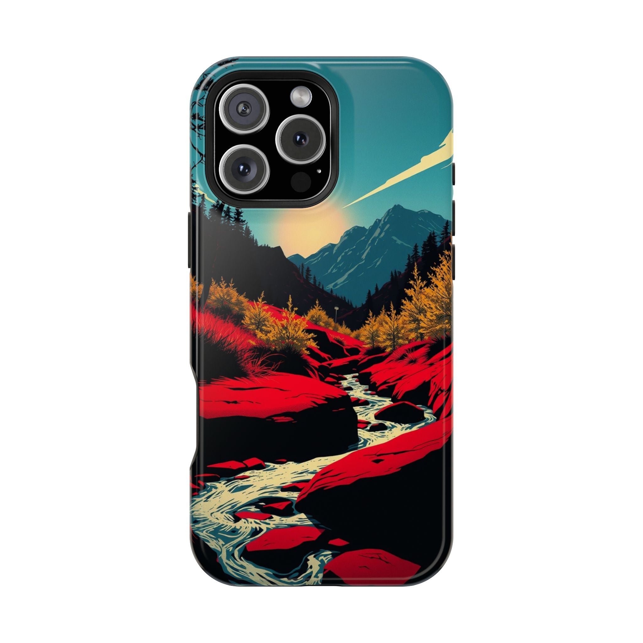 iPhone Earthy Spring Creek Design Bold Modern Everyday Snap Case · iPhone Case