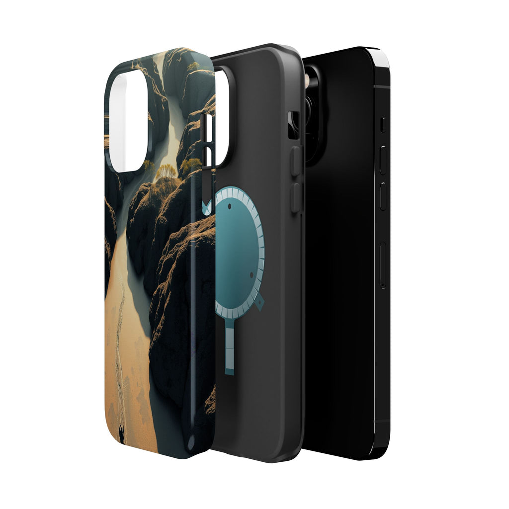 iPhone River Delta Aerial Bold Art Bold Modern Everyday Snap Case · iPhone Case