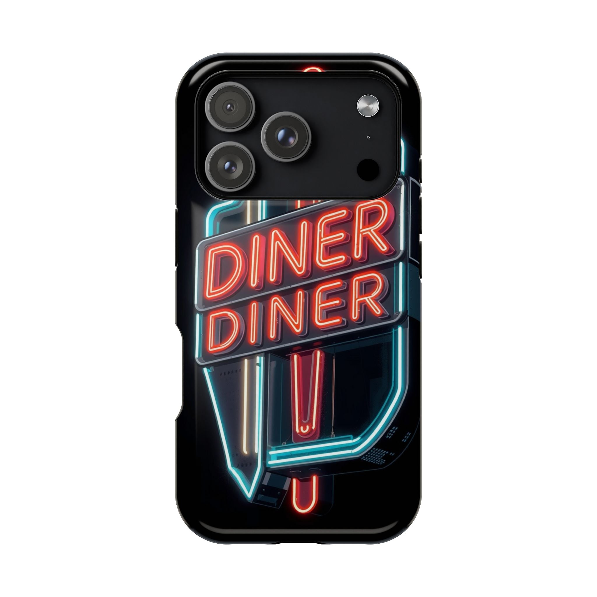 iPhone Neon Diner Sign Electric Art Slim Everyday Designer Case · iPhone Case