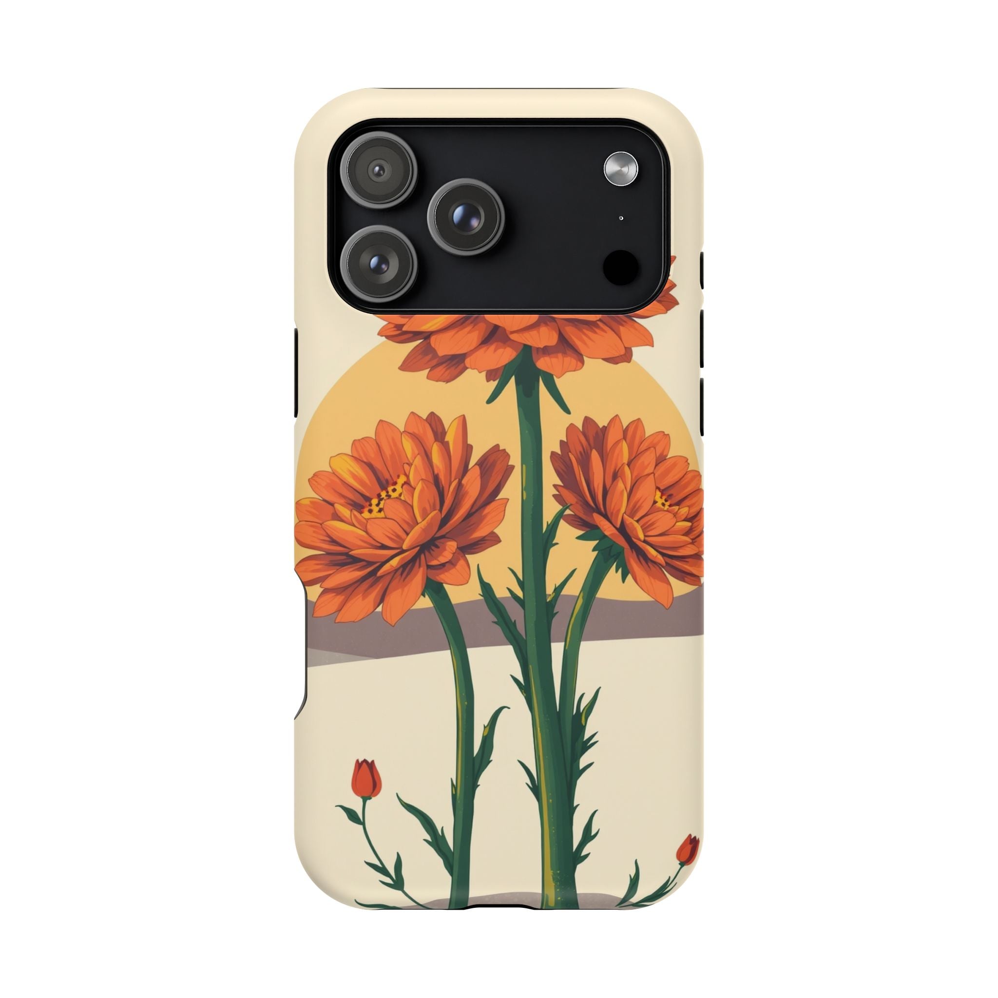 iPhone Ranunculus Stack Bold Art Bold Modern Everyday Snap Case · iPhone Case