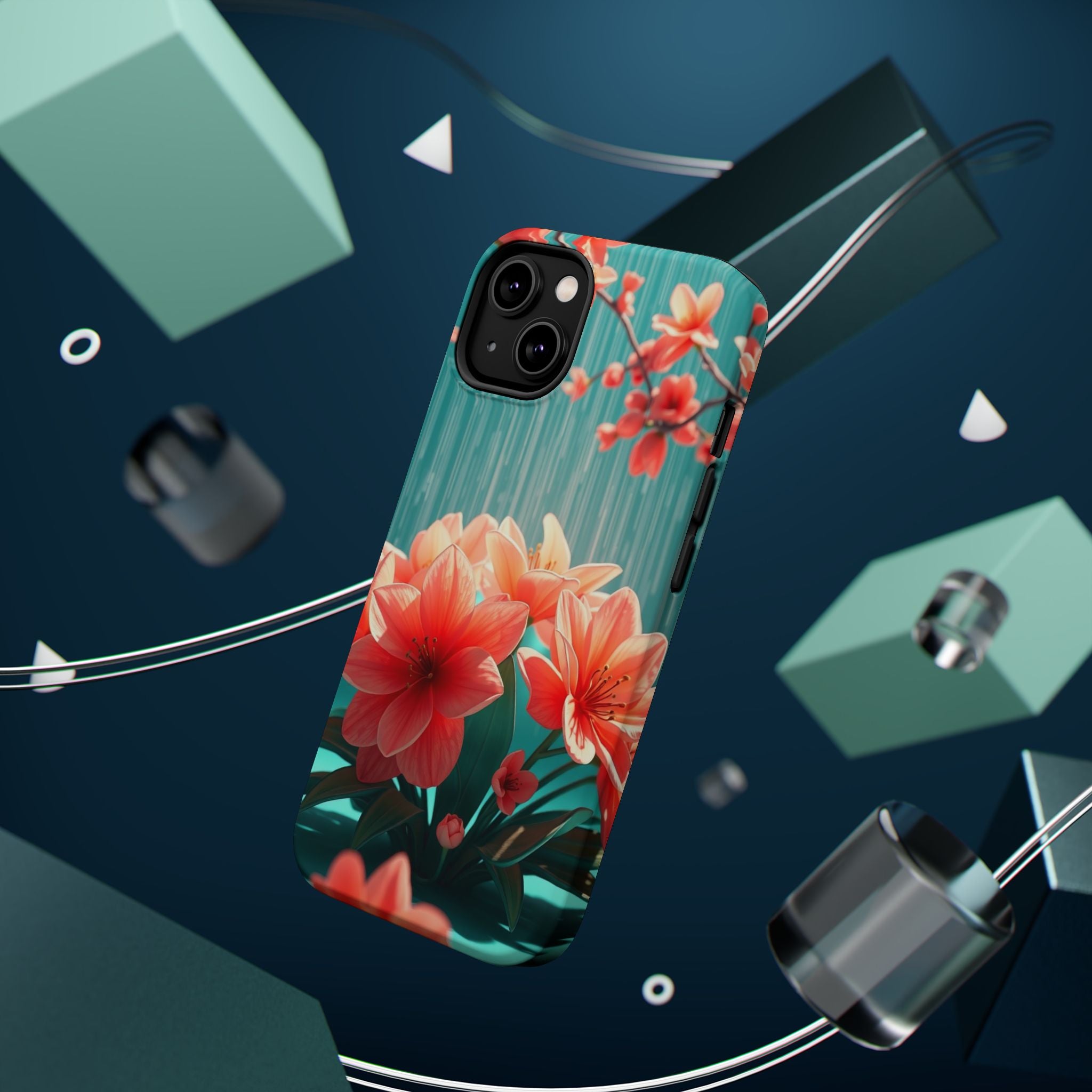 iPhone Spring Shower Bloom 3D Digital Slim Everyday Designer Case · iPhone Case
