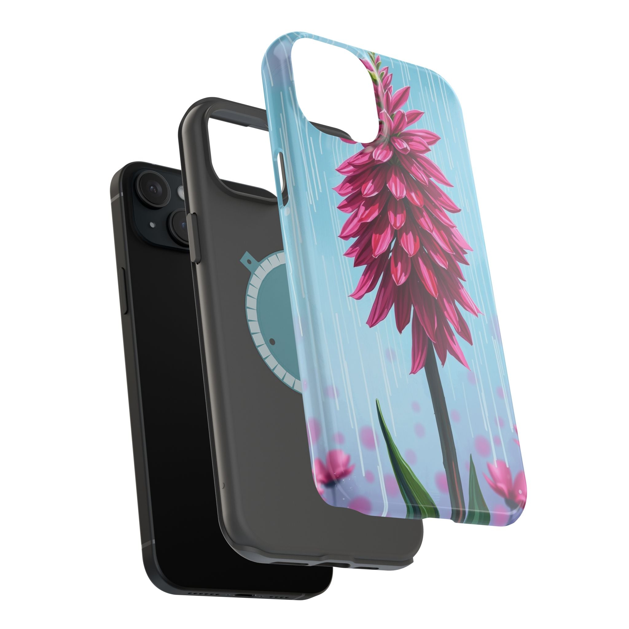 iPhone Cyan And Magenta Spring Shower Bloom Slim iPhone Everyday · iPhone Case