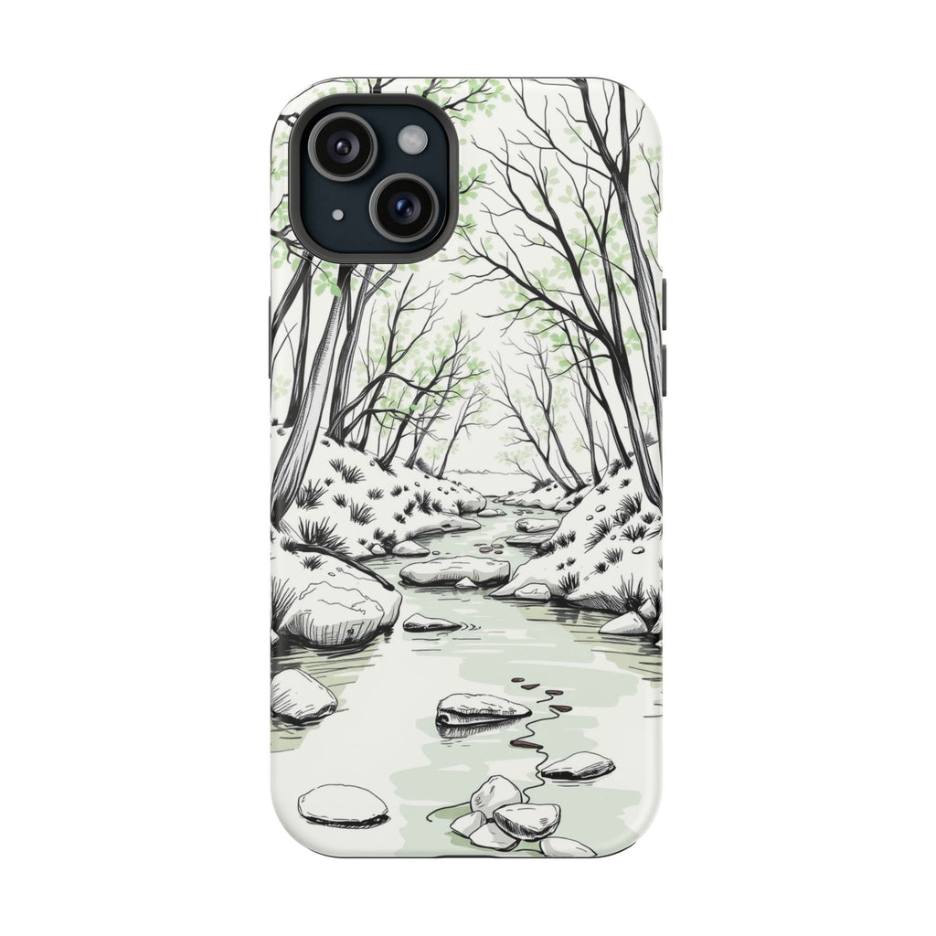 iPhone Sage And Ivory Spring Creek Bold Modern Everyday Snap Case · iPhone Case