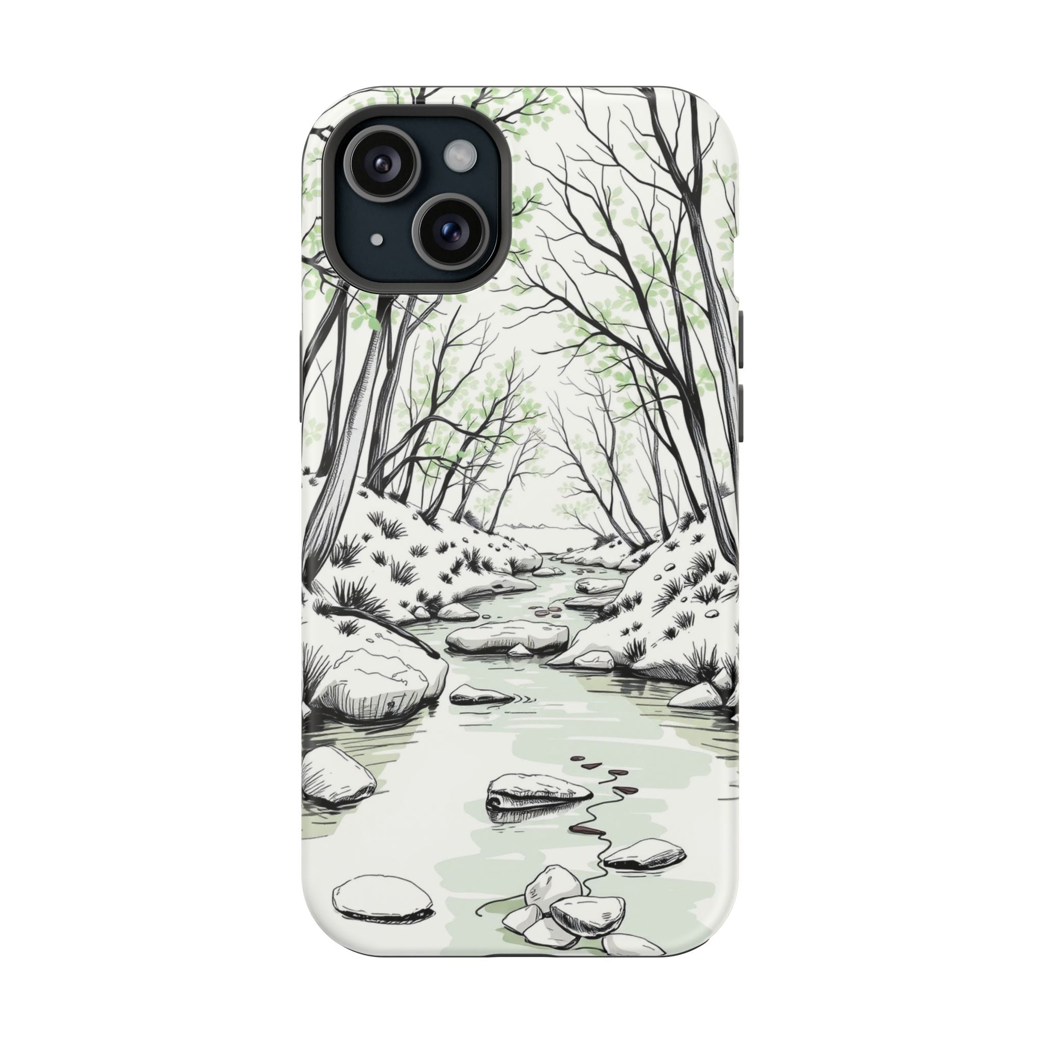iPhone Sage And Ivory Spring Creek Bold Modern Everyday Snap Case · iPhone Case