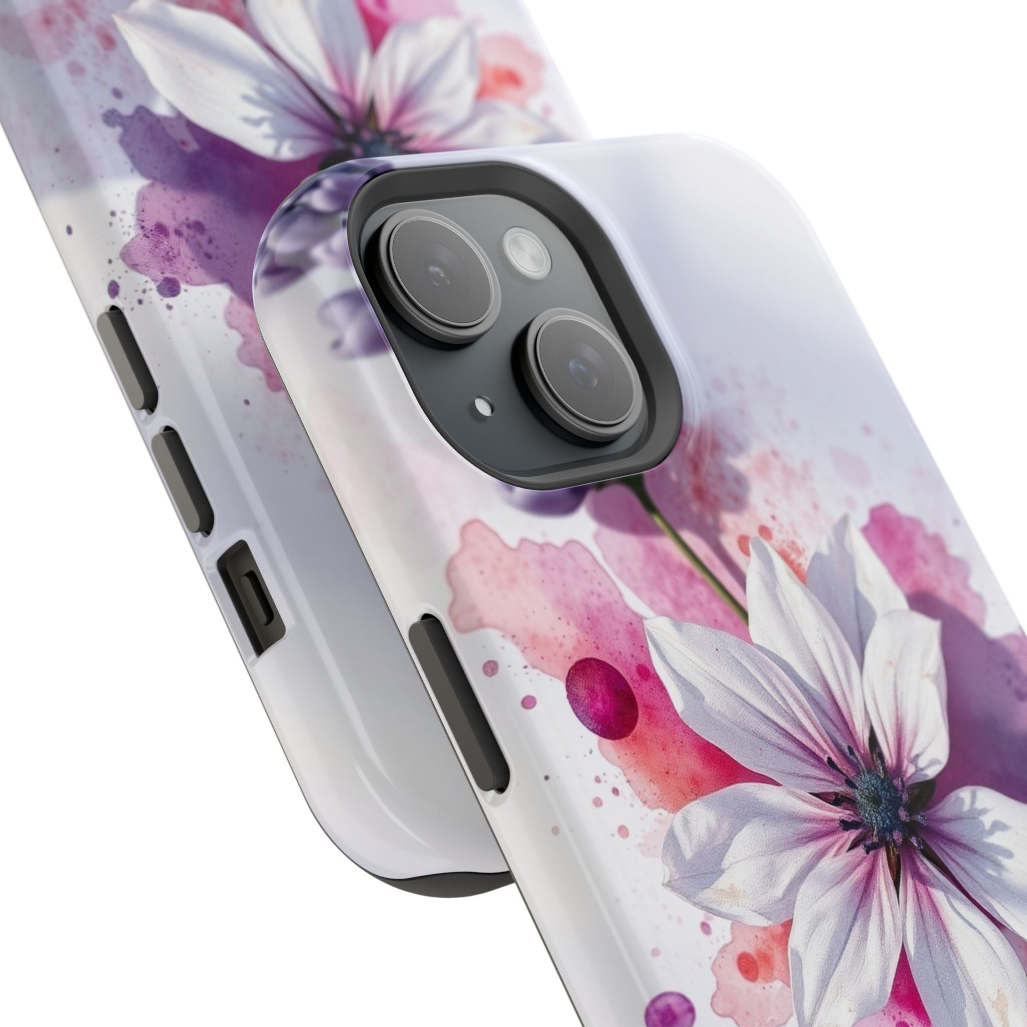 iPhone Floral Watercolor Splash Bold Art Slim Everyday iPhone 15 · iPhone Case