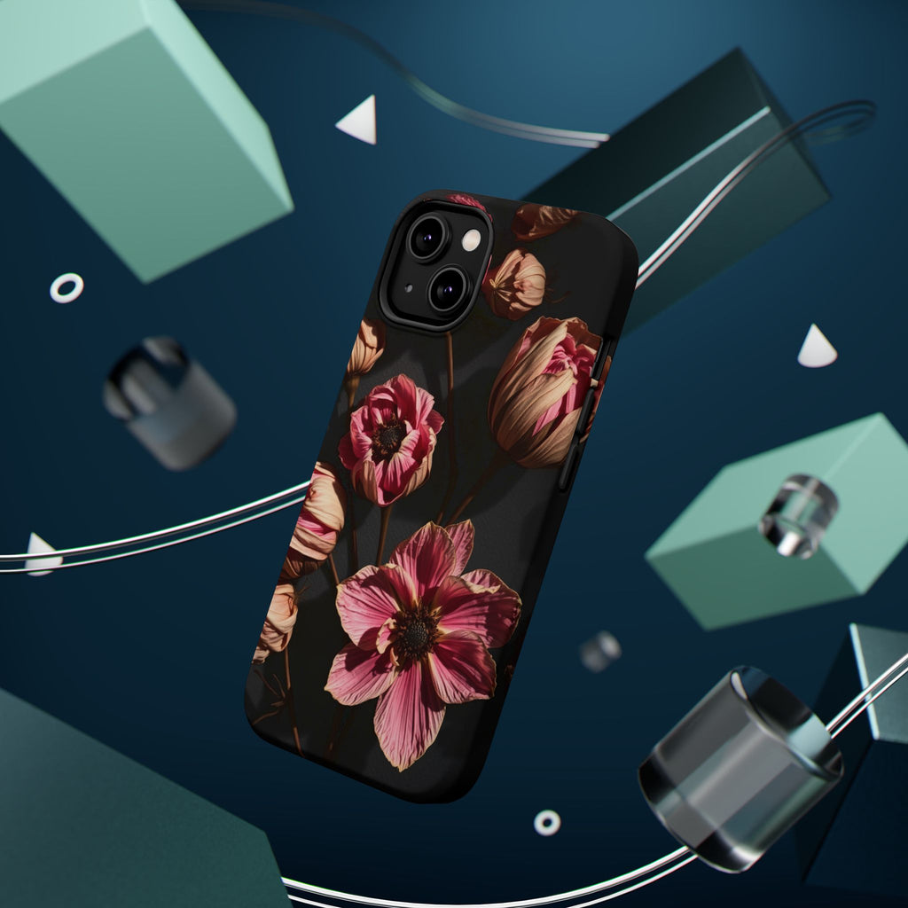 iPhone Dried Flower Flat Lay Electric Art Slim Snap Case · iPhone Case