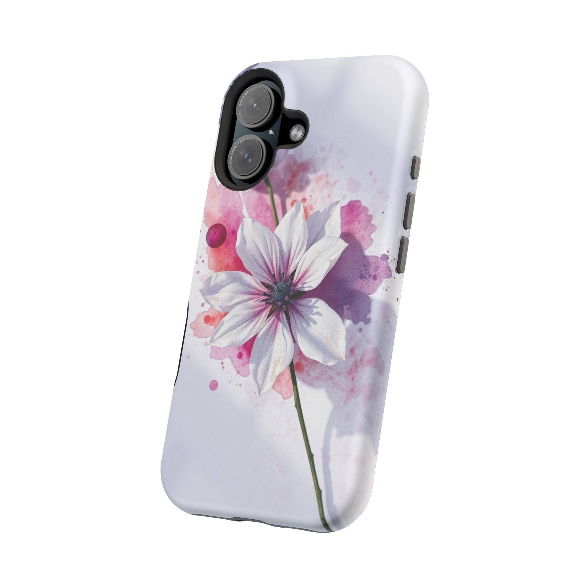 iPhone Floral Watercolor Splash Bold Art Slim Everyday iPhone 15 · iPhone Case