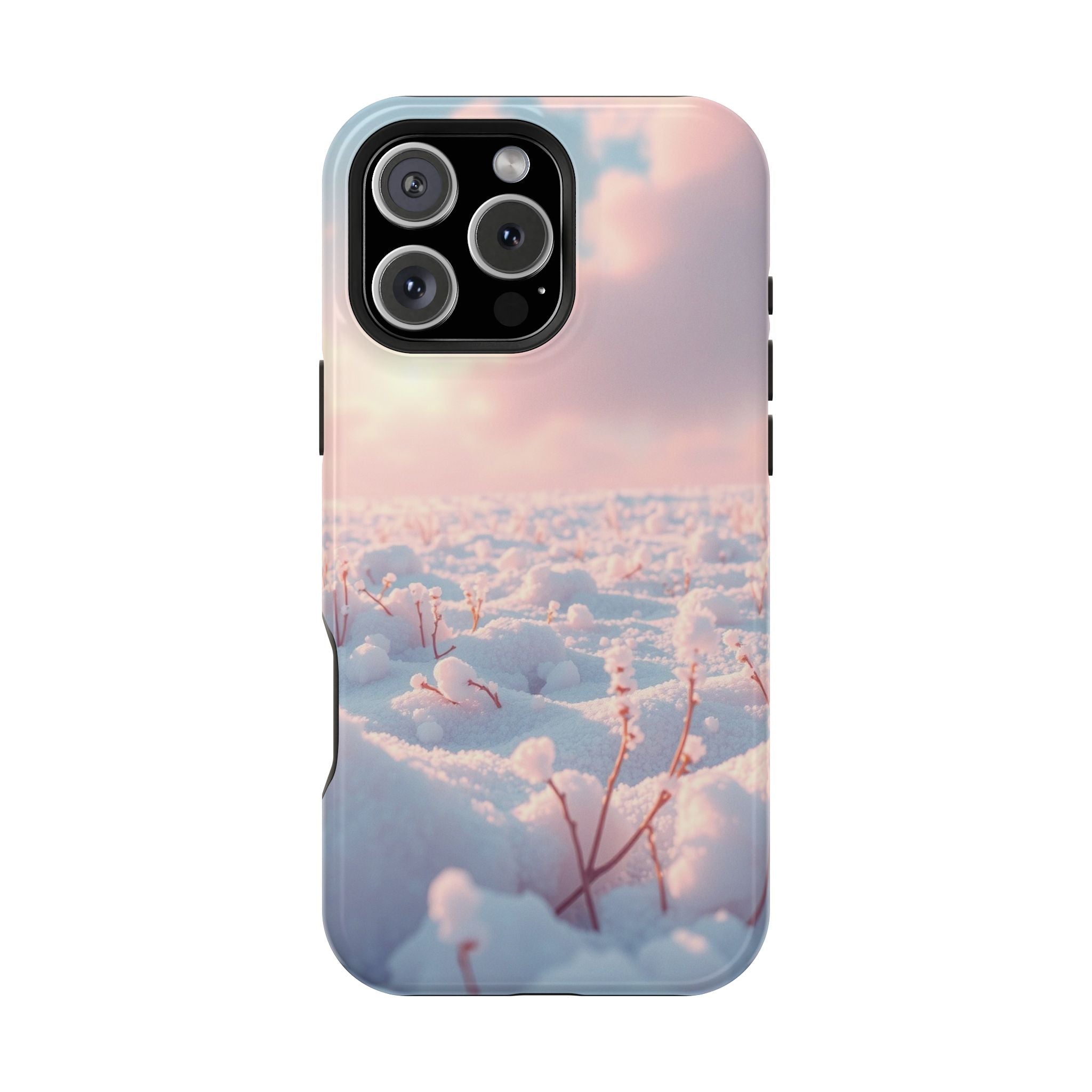 iPhone Snow Field Enchanted Art 13 Bold Modern Everyday Snap Case · iPhone Case