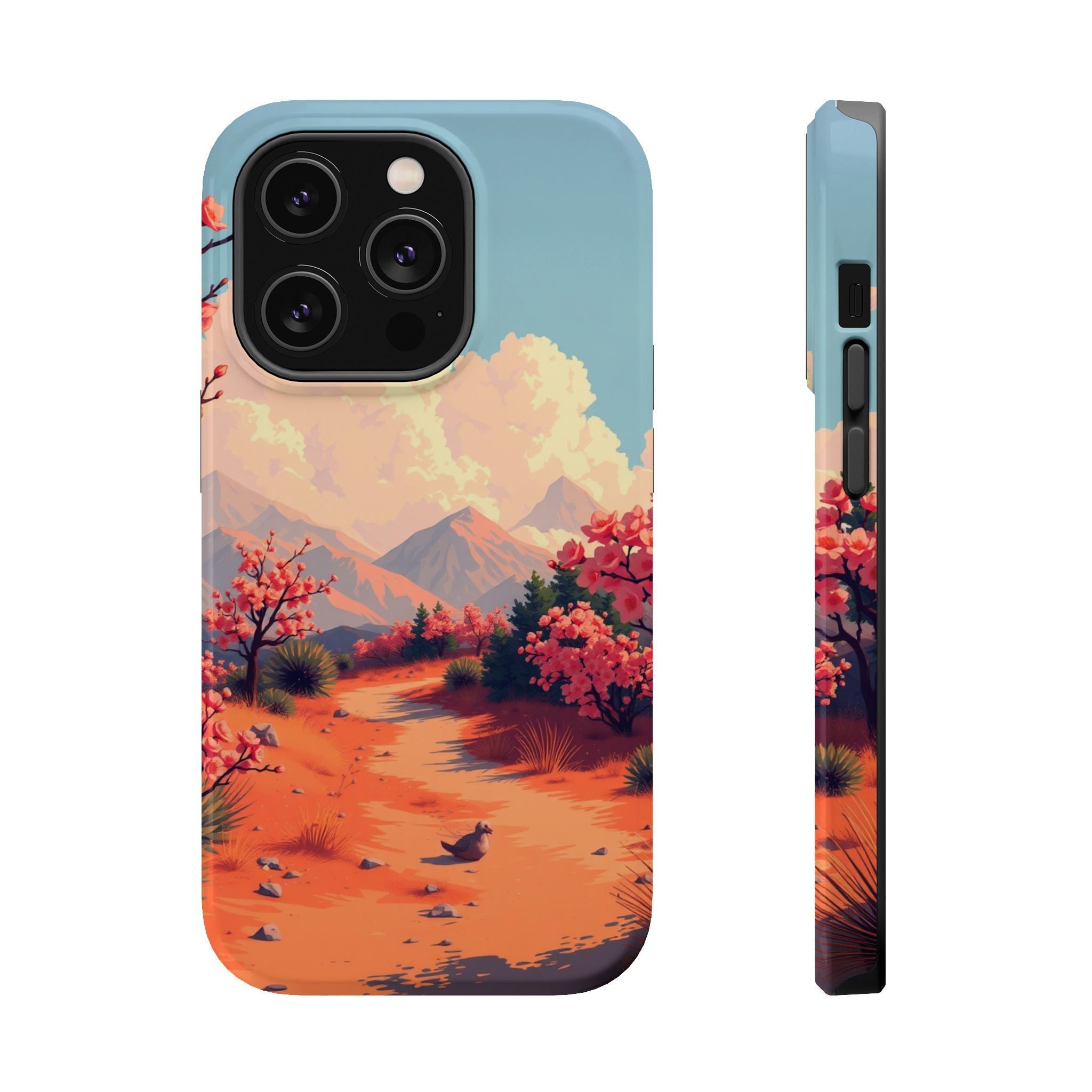 iPhone Burnt Orange And Sand Blossom Trail Slim iPhone Everyday · iPhone Case