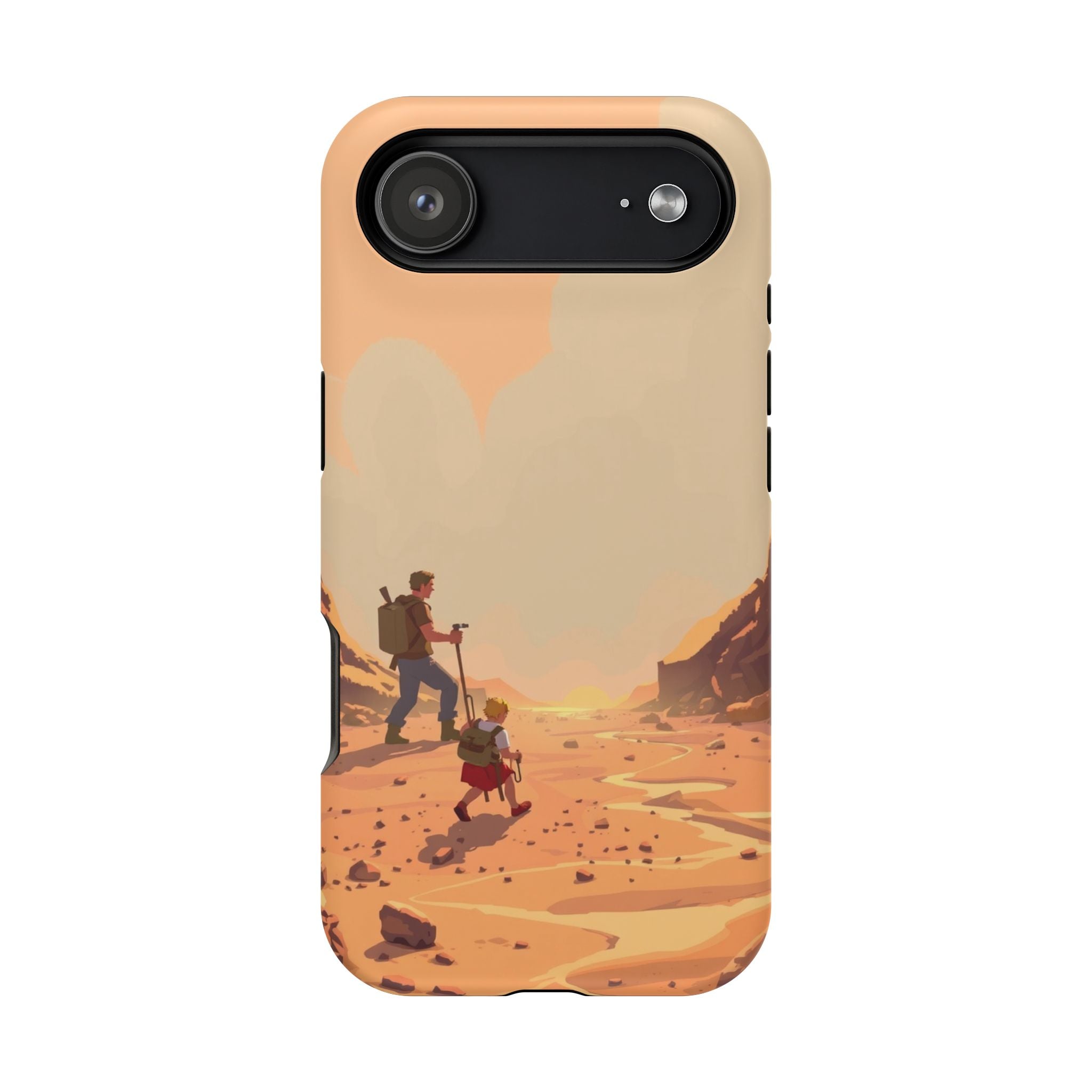 iPhone Burnt Orange And Sand Barely Surviving Slim Everyday Designer Case · iPho