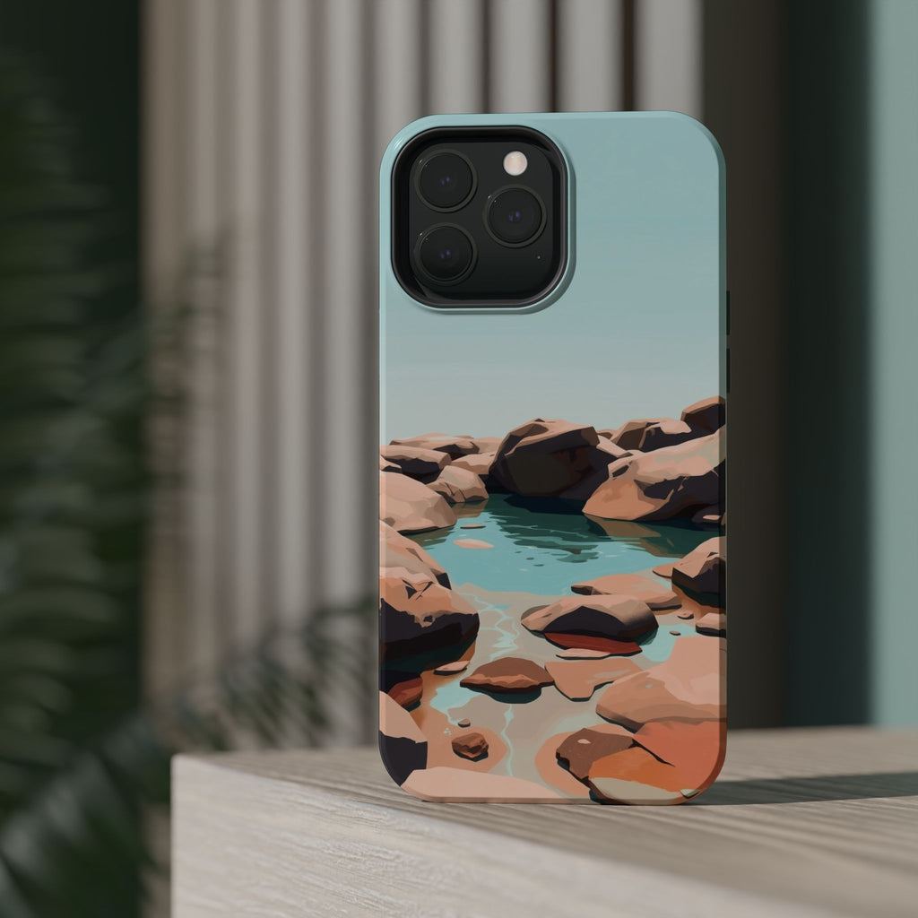 iPhone Tidal Pool Oil Painting Impressionist Slim iPhone Everyday · iPhone Case