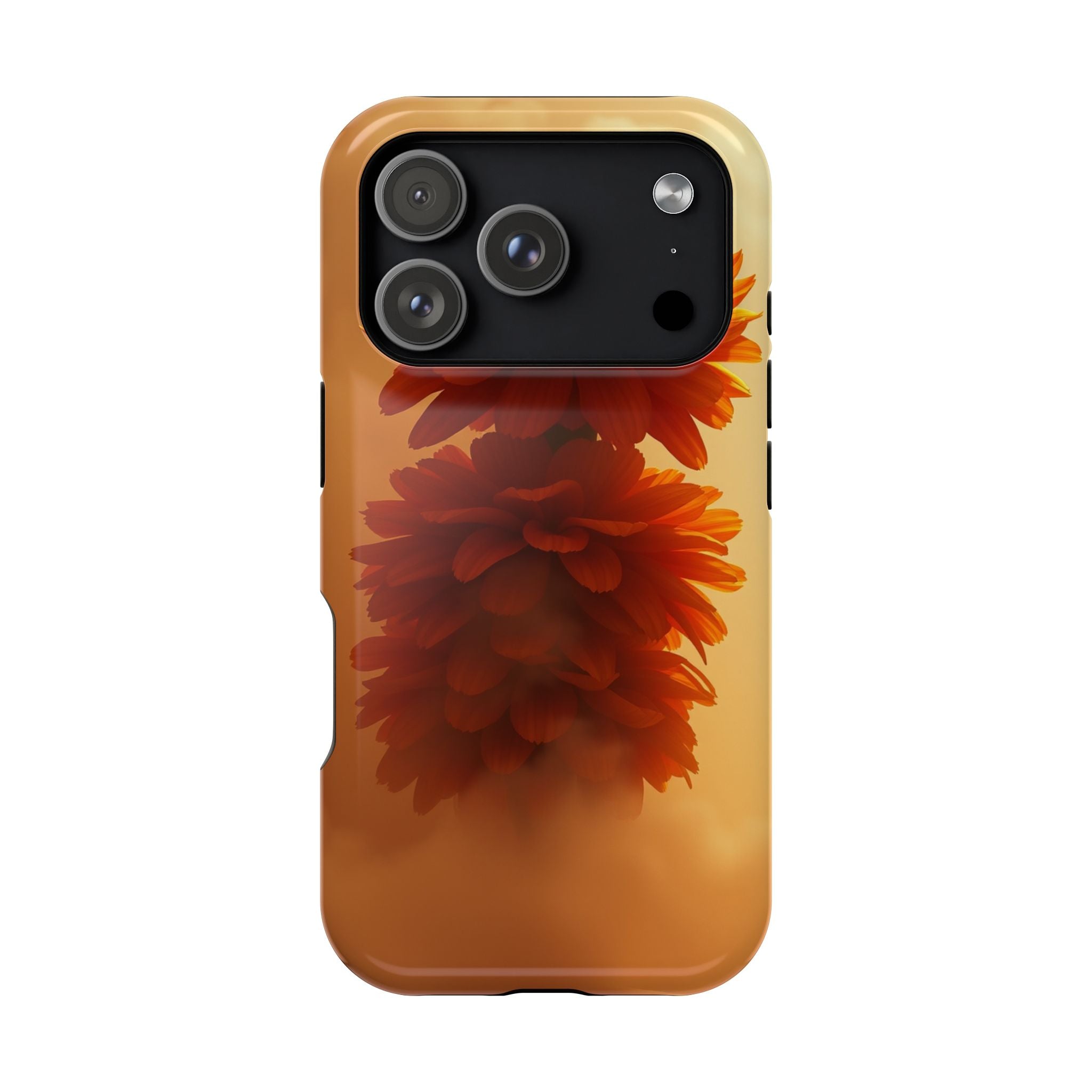iPhone Ranunculus Stack 3D Digital Bold Modern Everyday Snap Case · iPhone Case