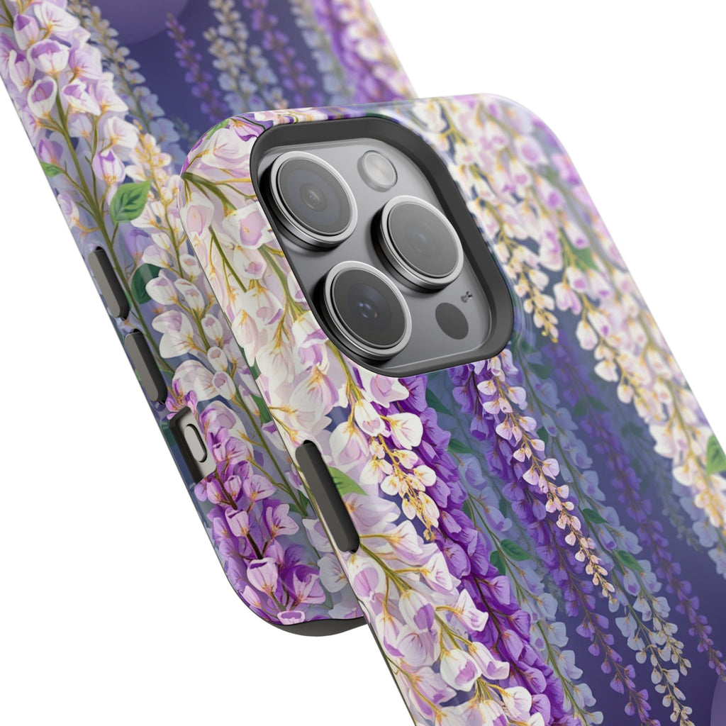 iPhone Mint And Blush Wisteria Cascade Slim Everyday Designer Case · iPhone Case