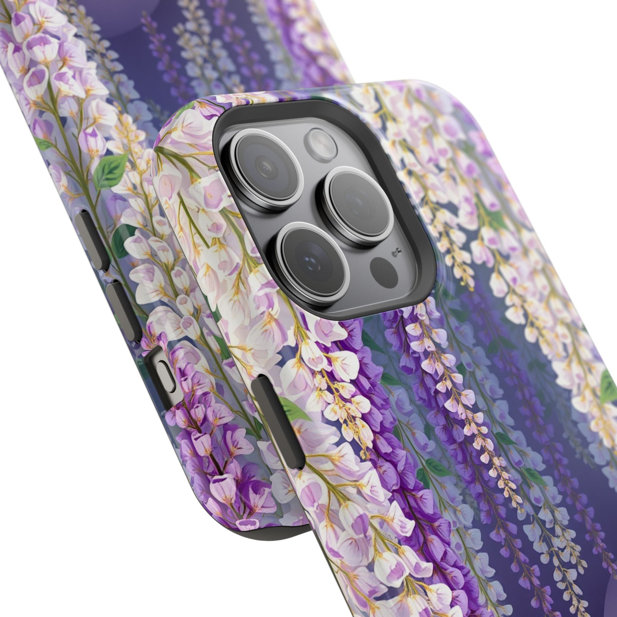 iPhone Mint And Blush Wisteria Cascade Slim Everyday Designer Case · iPhone Case