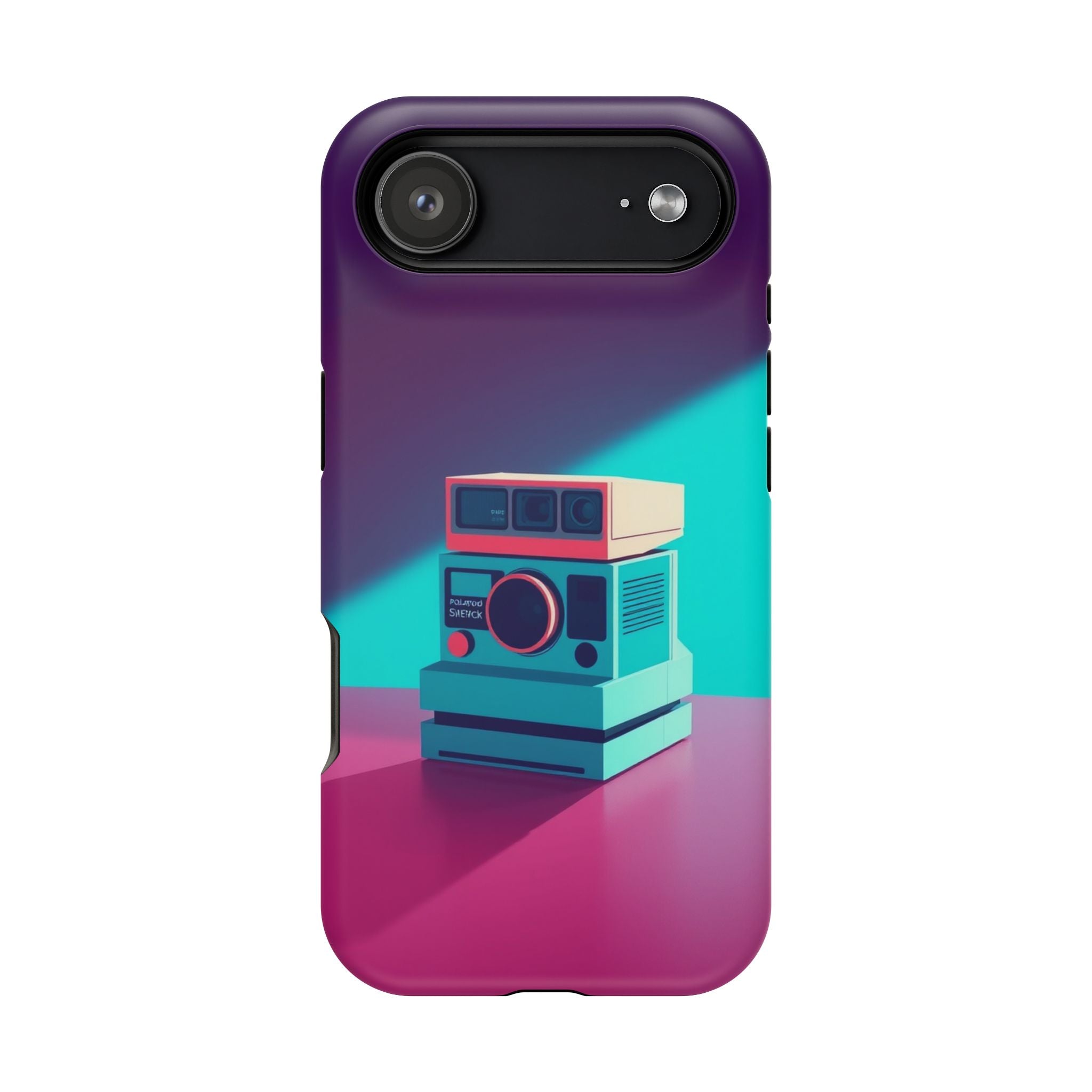 iPhone Polaroid Stack Memory Pop Art Bold Slim Everyday Designer Case · iPhone C