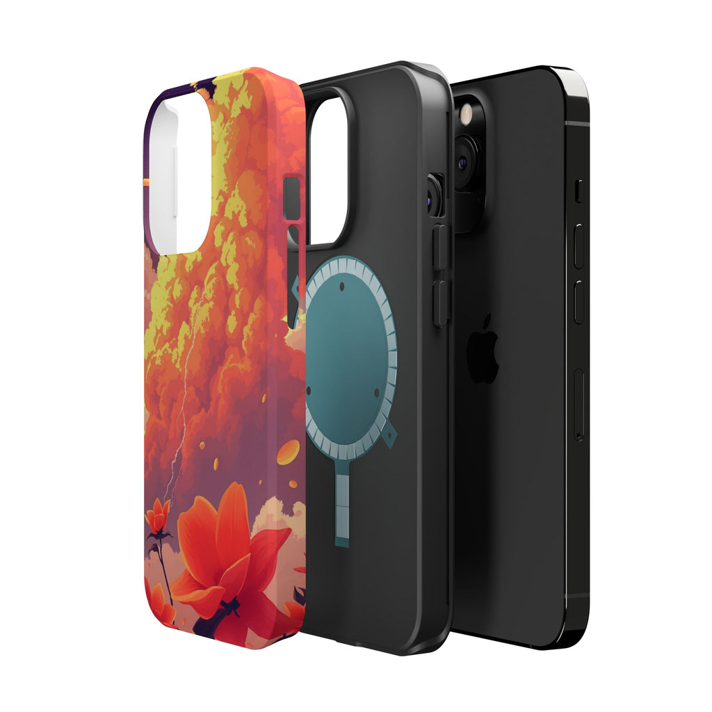 iPhone Sunset Amber And Peach Petal Storm Slim iPhone Everyday Designer · iPhone
