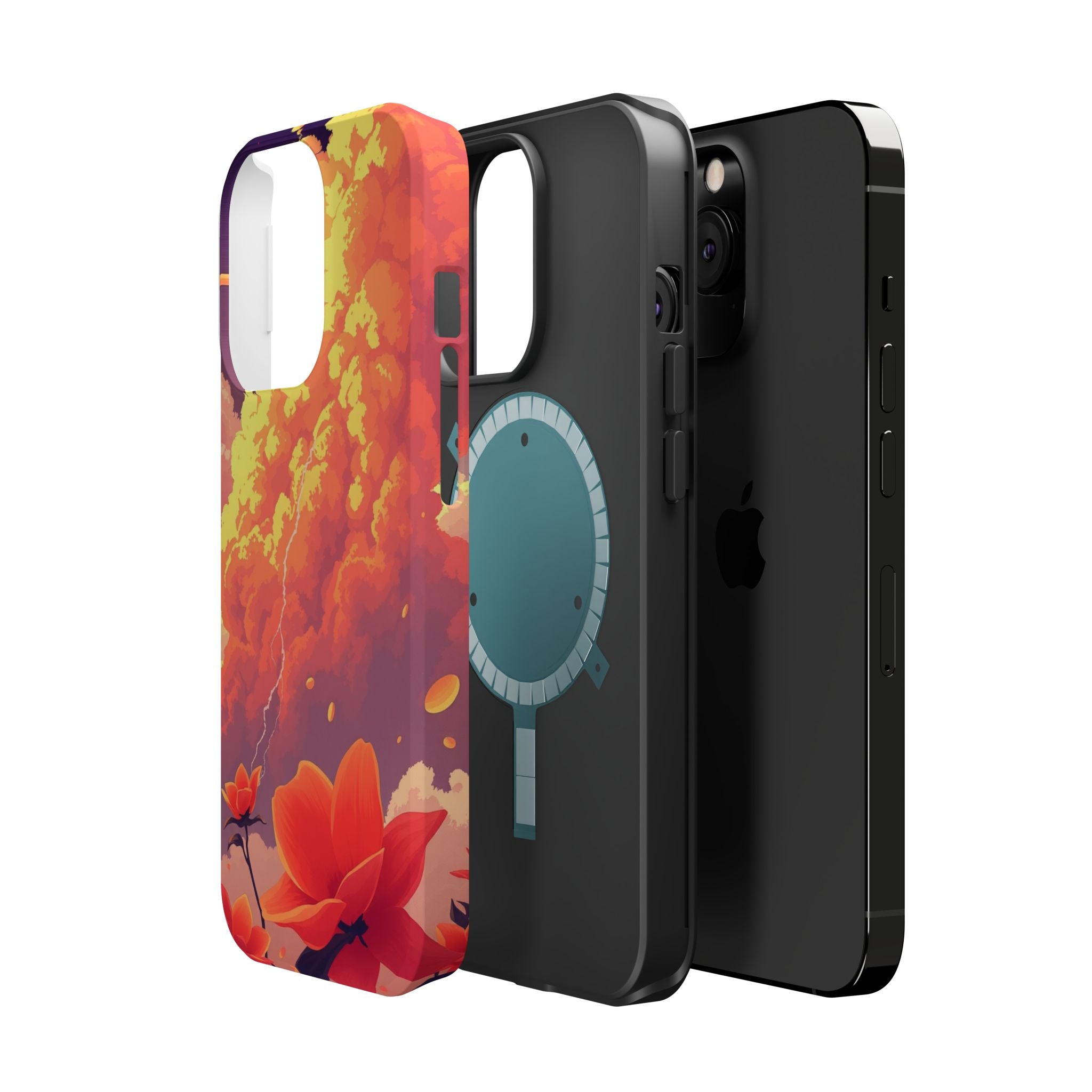 iPhone Sunset Amber And Peach Petal Storm Slim iPhone Everyday Designer · iPhone