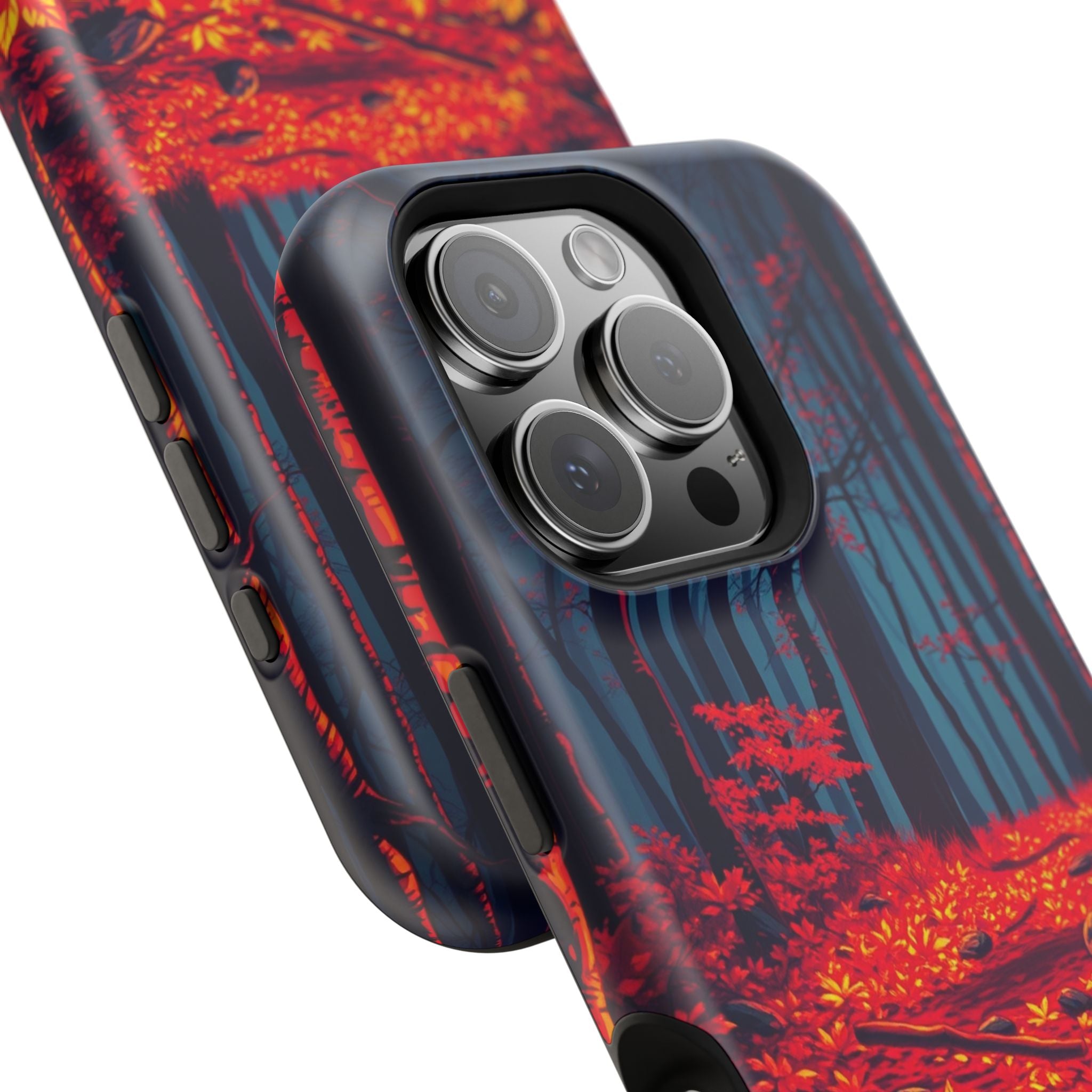 iPhone Black And Crimson Autumn Forest Floor Slim iPhone Everyday · iPhone Case