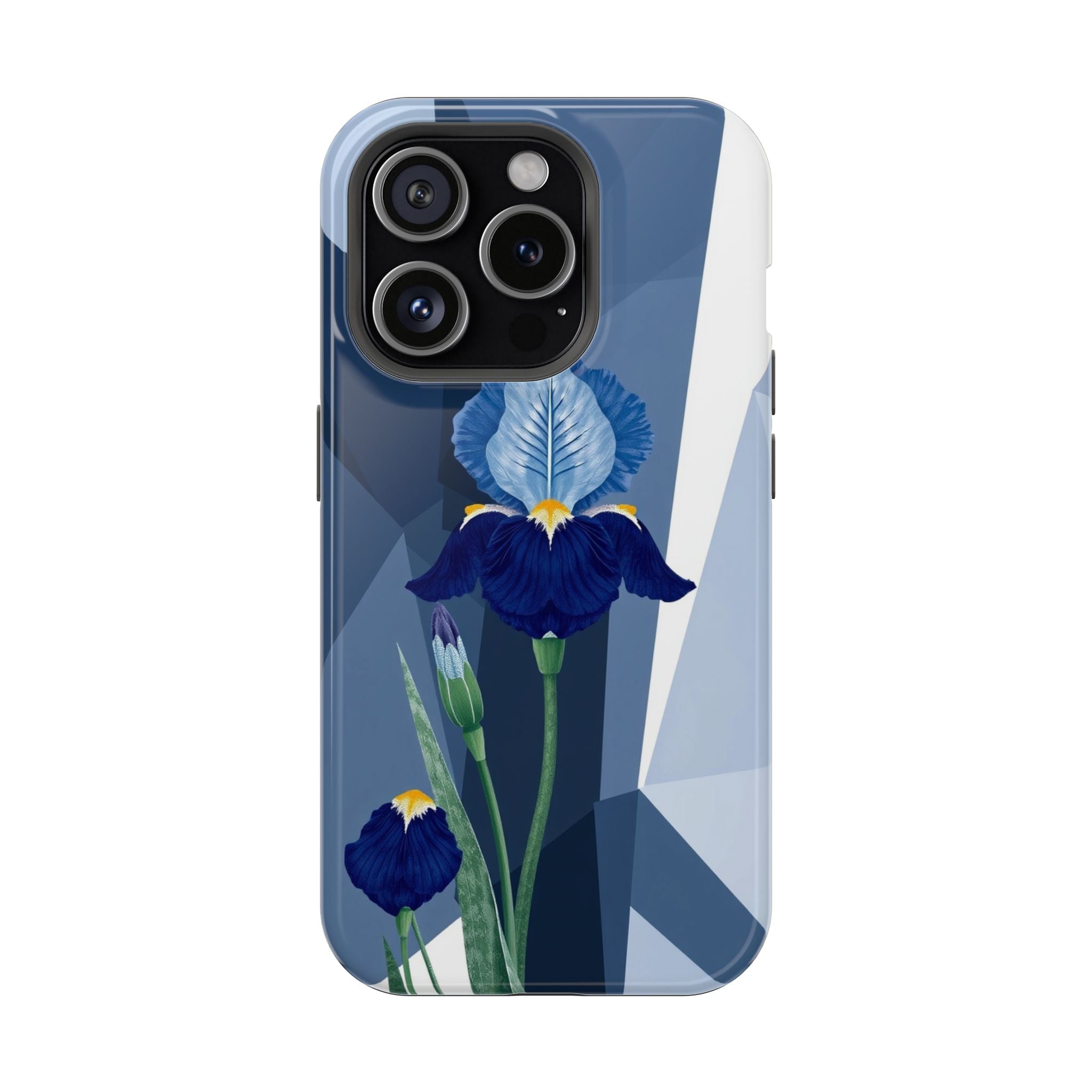 iPhone Earthy Iris Garden Design Bold Modern Everyday Snap Case · iPhone Case