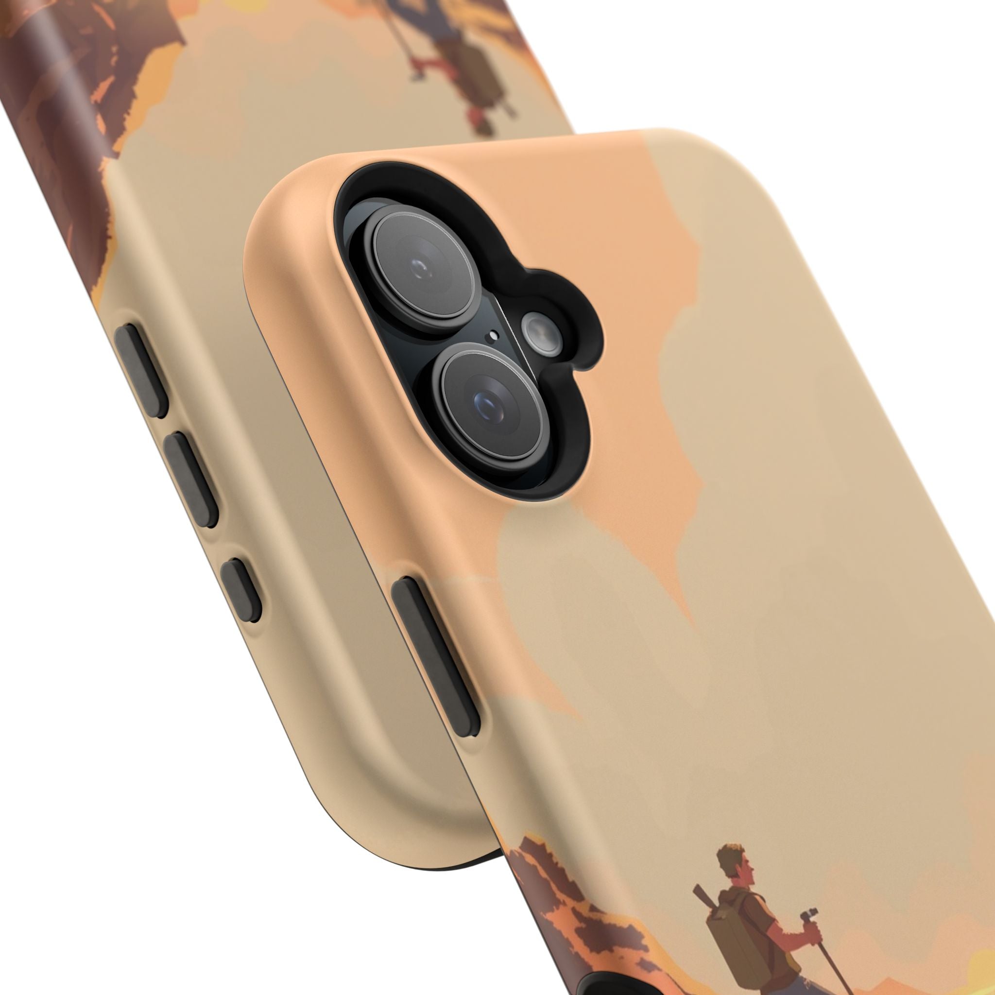 iPhone Burnt Orange And Sand Barely Surviving Slim Everyday Designer Case · iPho