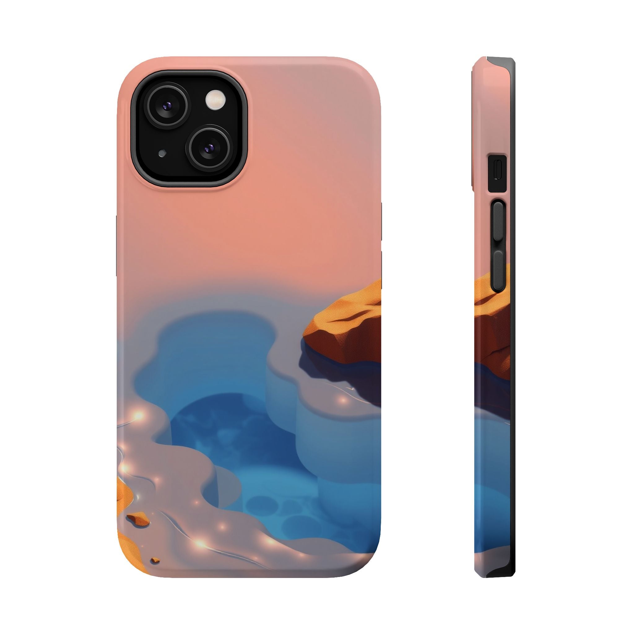 iPhone Burnt Orange And Sand Tidal Pool Slim Everyday iPhone Designer · iPhone C