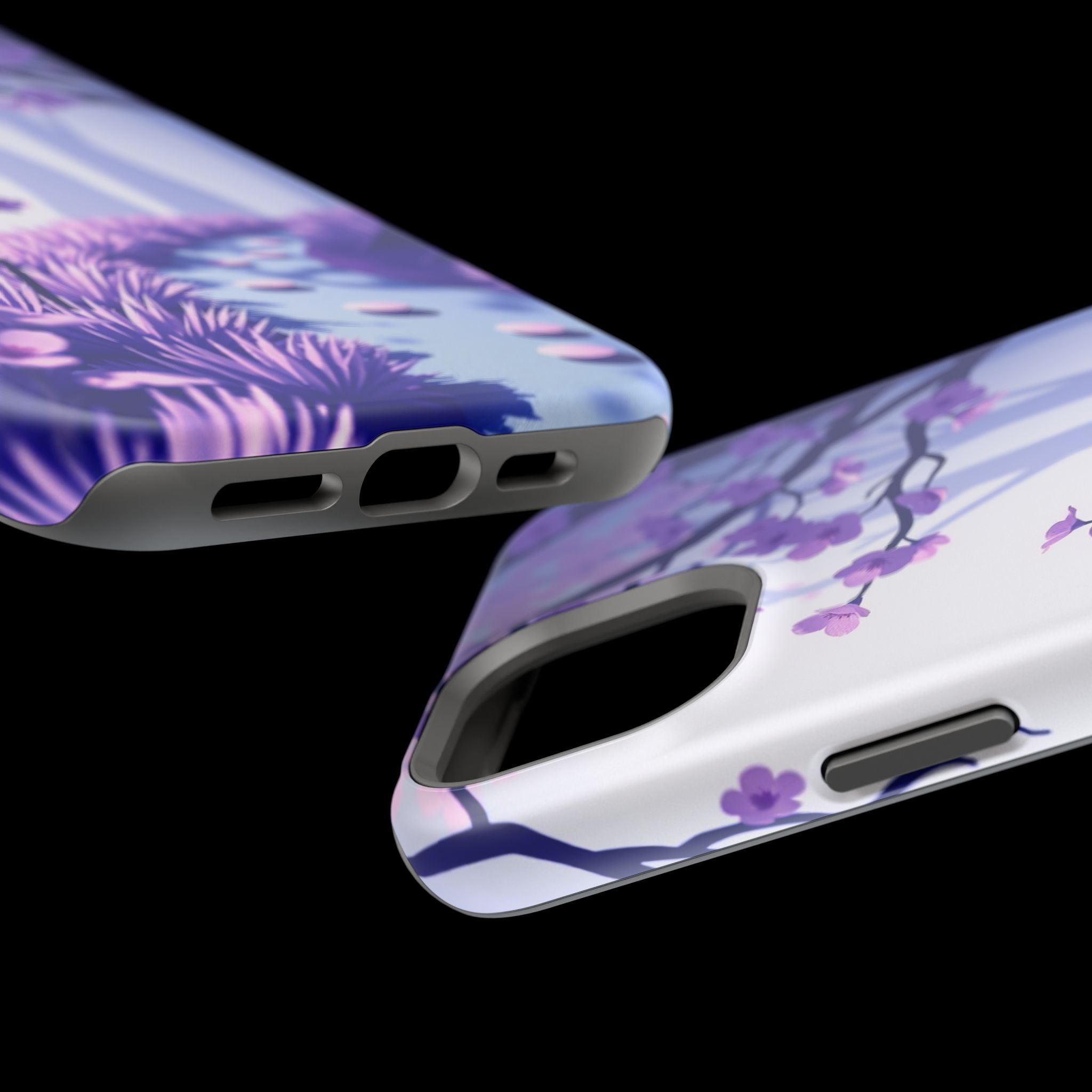 iPhone Blossom Trail Paper Cut Art Bold Modern Everyday Snap Case · iPhone Case