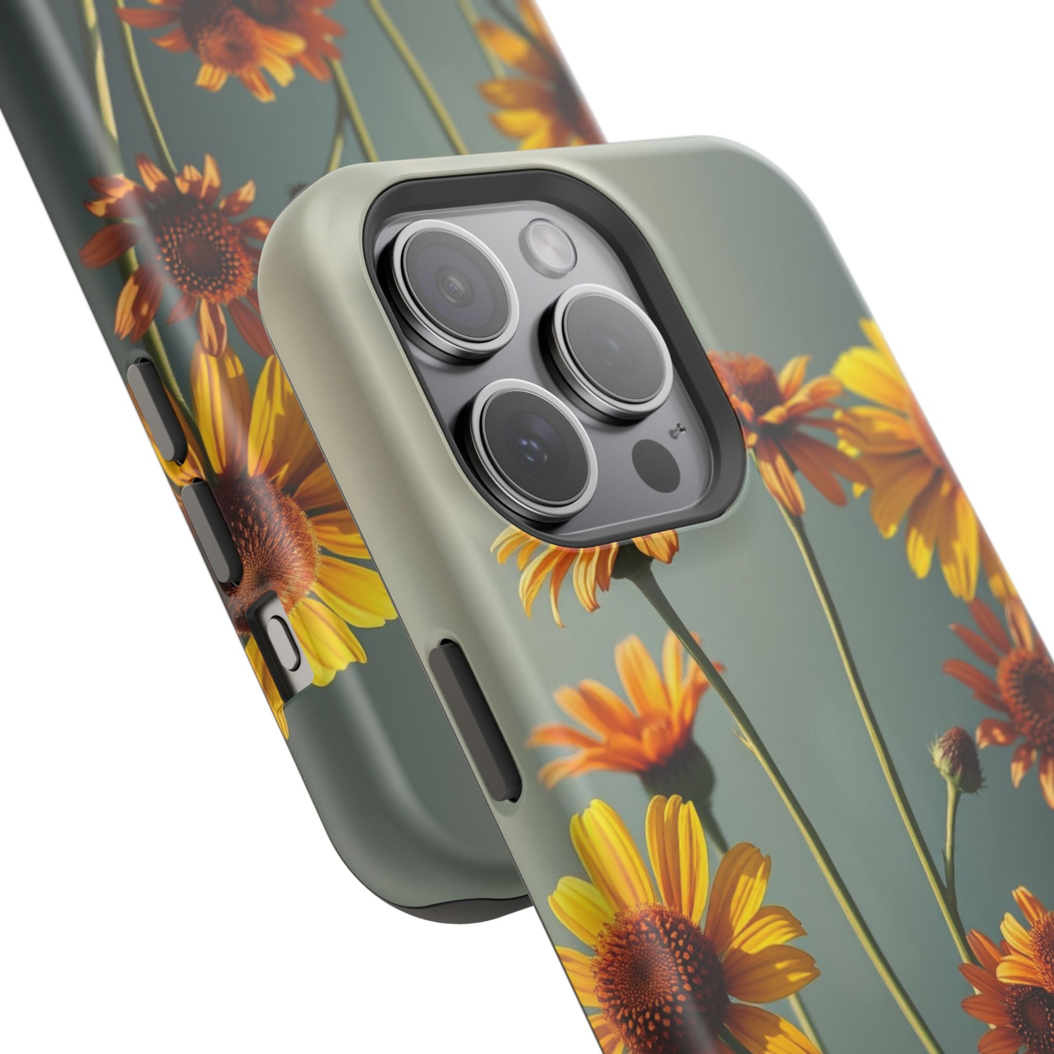 iPhone Mustard And Rust Wildflower Bunch Slim Everyday iPhone Designer · iPhone