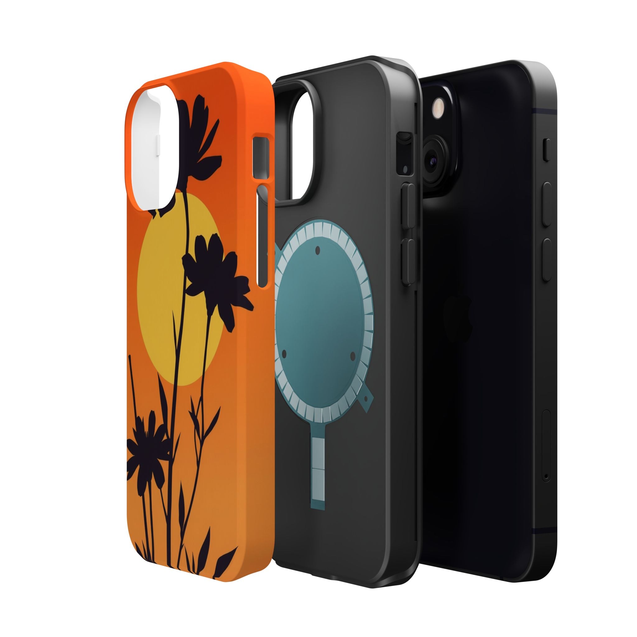 iPhone Vibrant Floral Silhouette Design Slim Everyday iPhone Designer · iPhone C